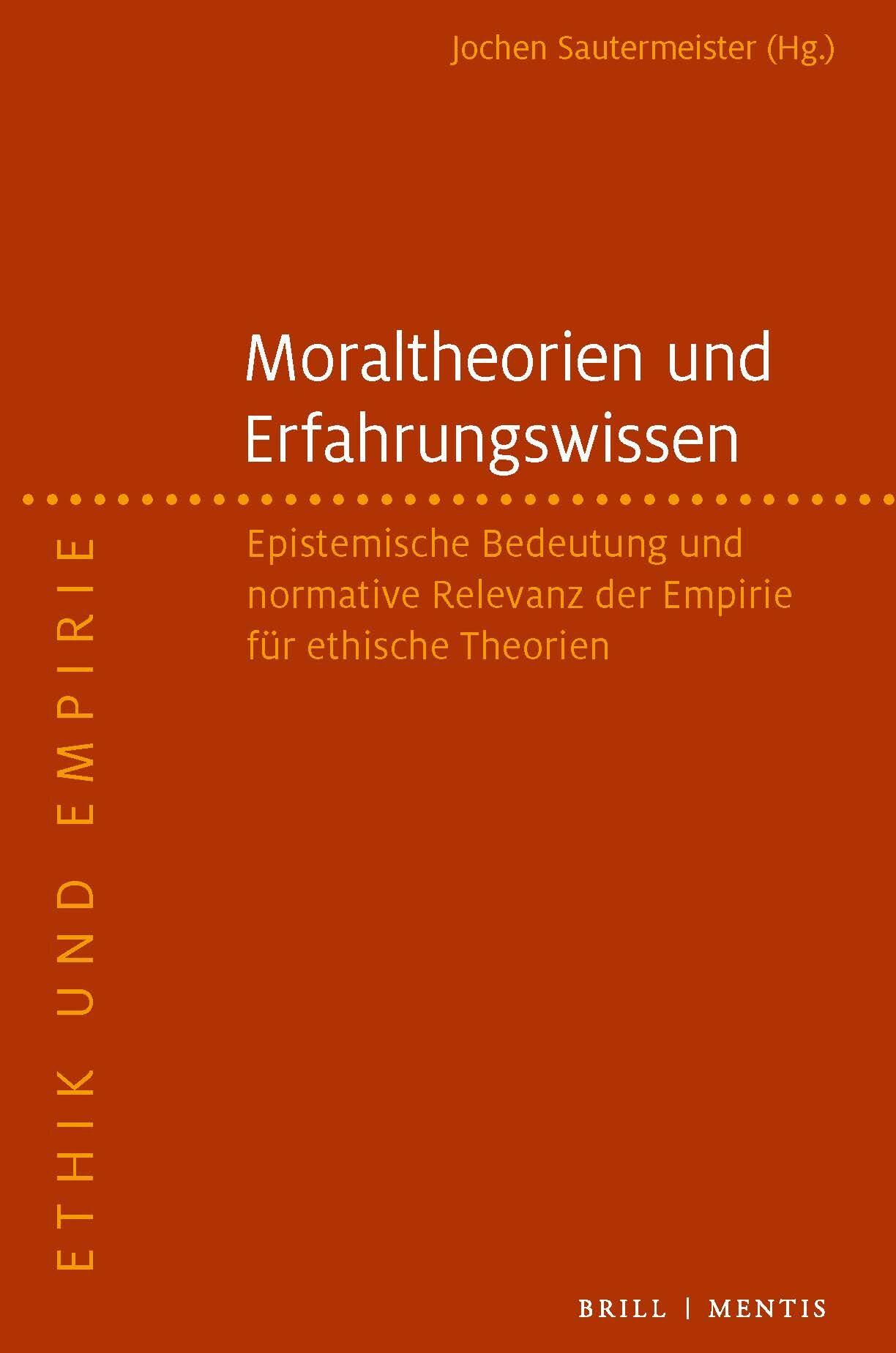 Vorderes Coverbild Moraltheorien und Erfahrungswissen