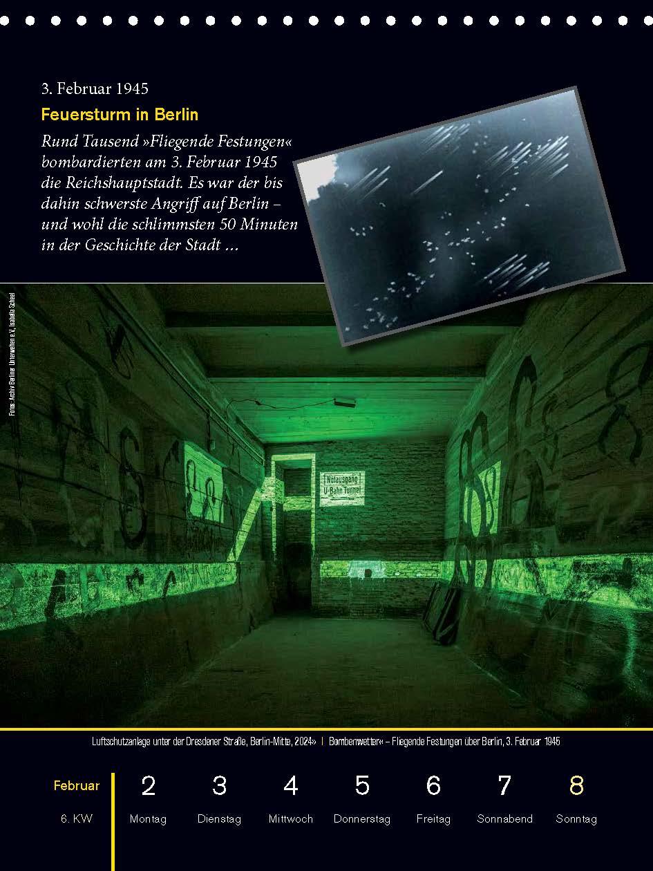 Beispielinhalt (Bild) Berlin von unten - Kalender 2026