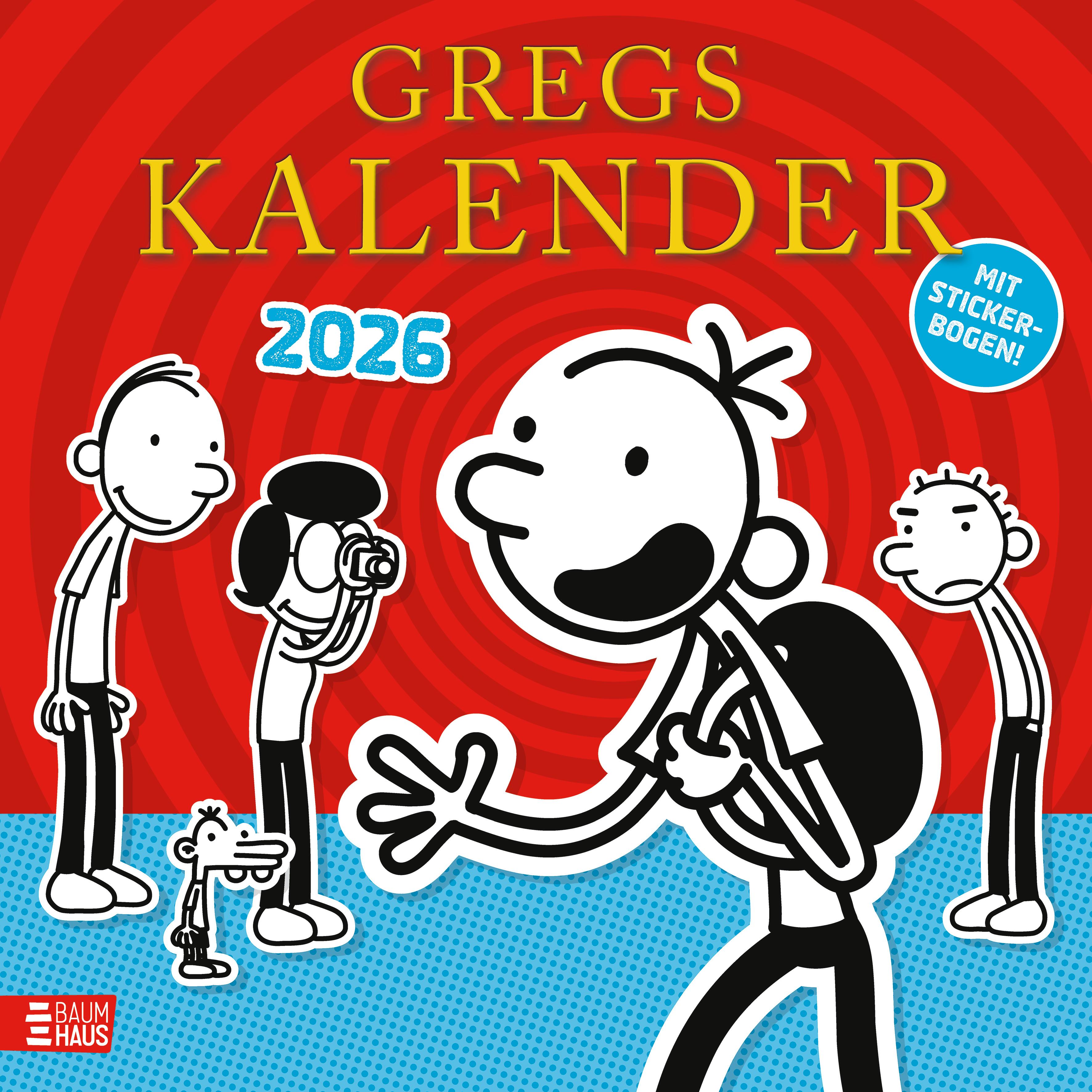 Vorderes Coverbild Gregs Kalender 2026