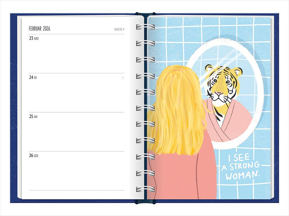 Beispielinhalt (Bild) Terminplaner 2026 Girl, you can