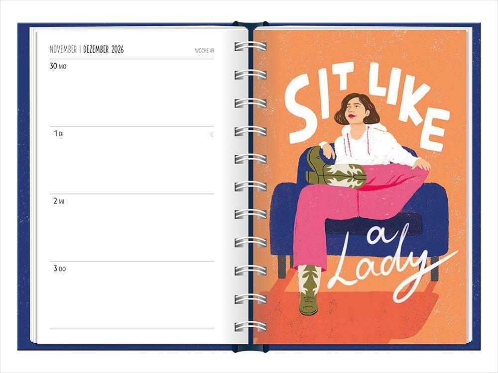Beispielinhalt (Bild) Terminplaner 2026 Girl, you can