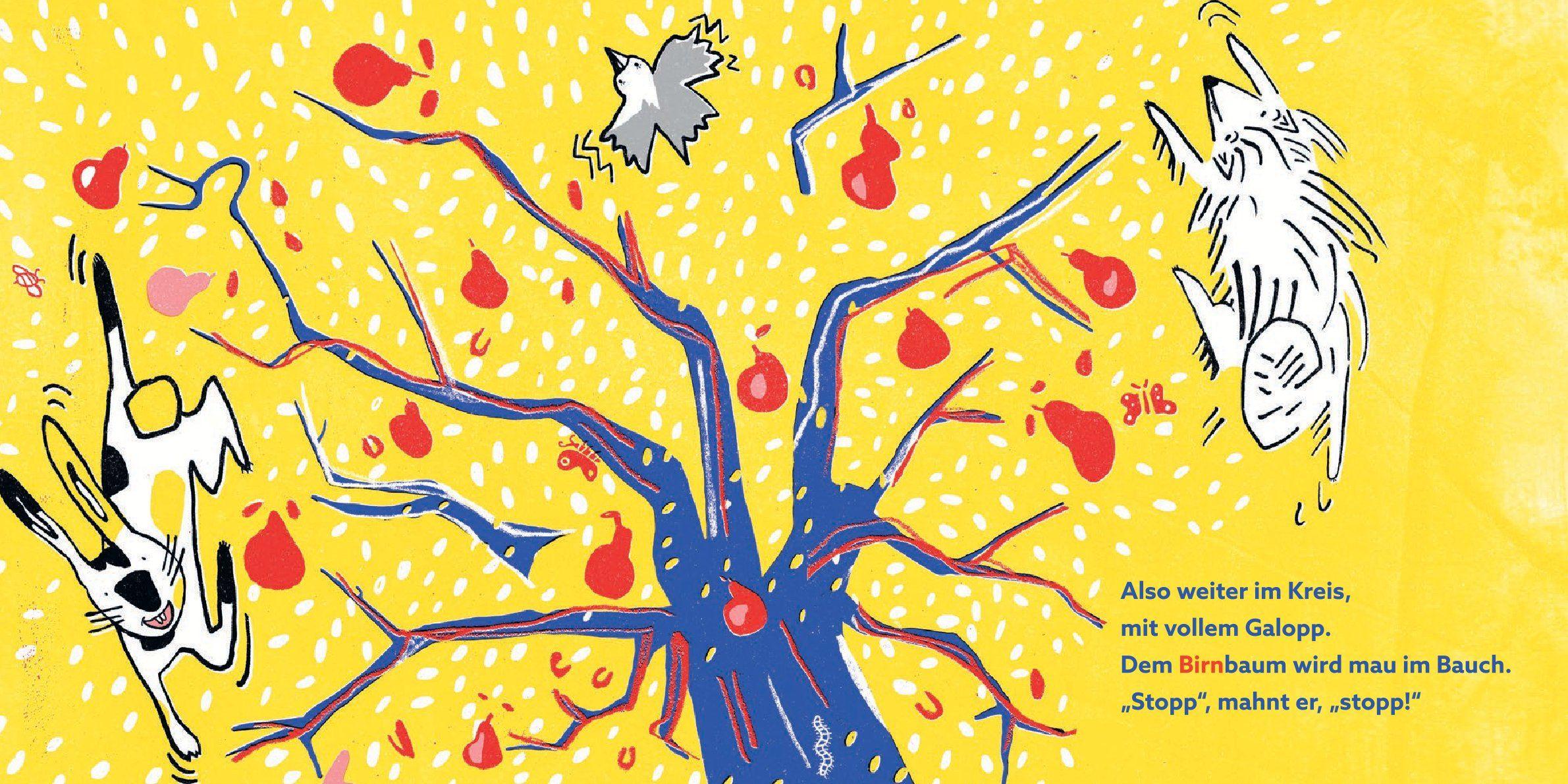 Beispielinhalt (Bild) Hase, Hund, Birnen - UND?