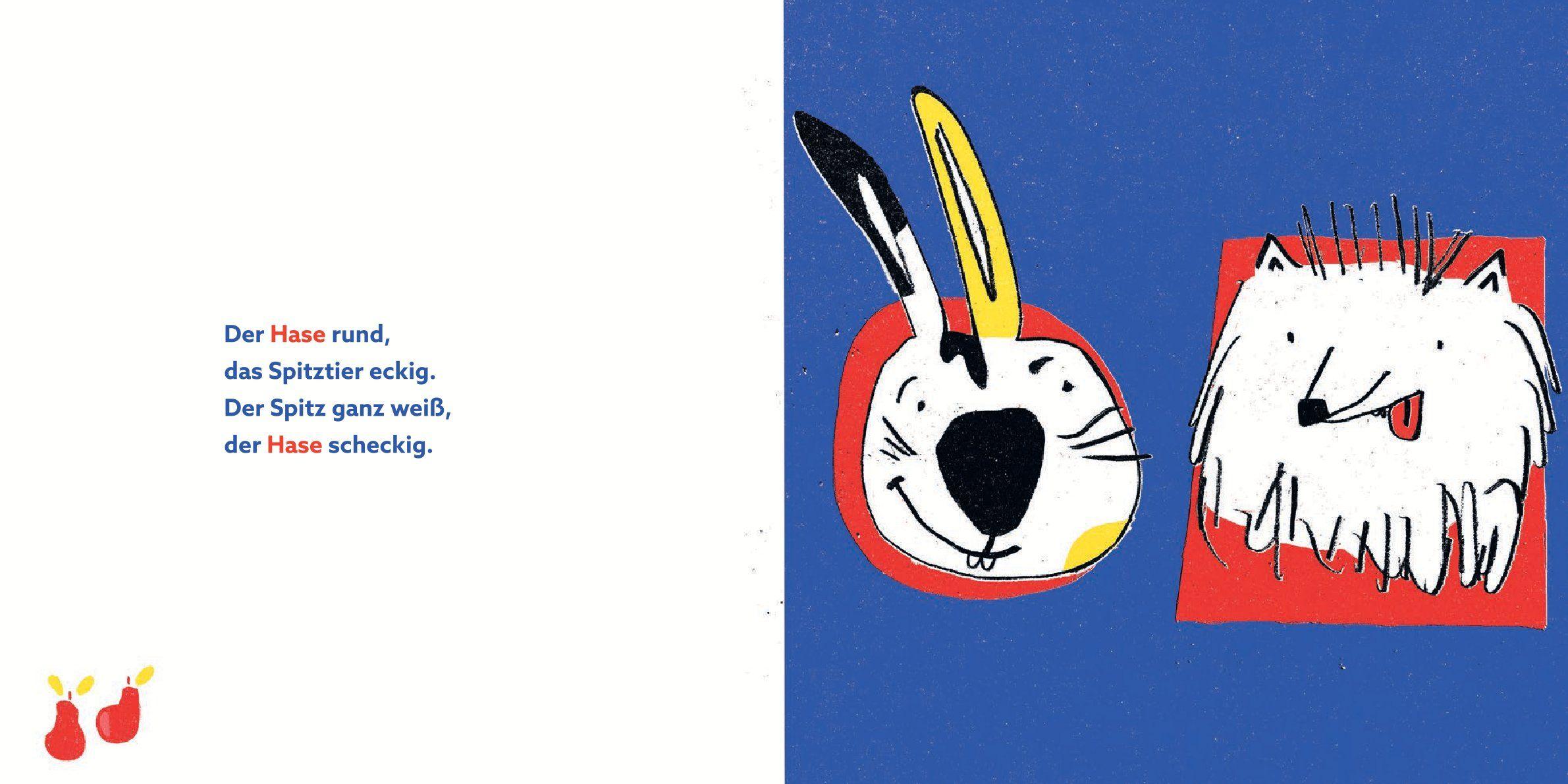 Beispielinhalt (Bild) Hase, Hund, Birnen - UND?