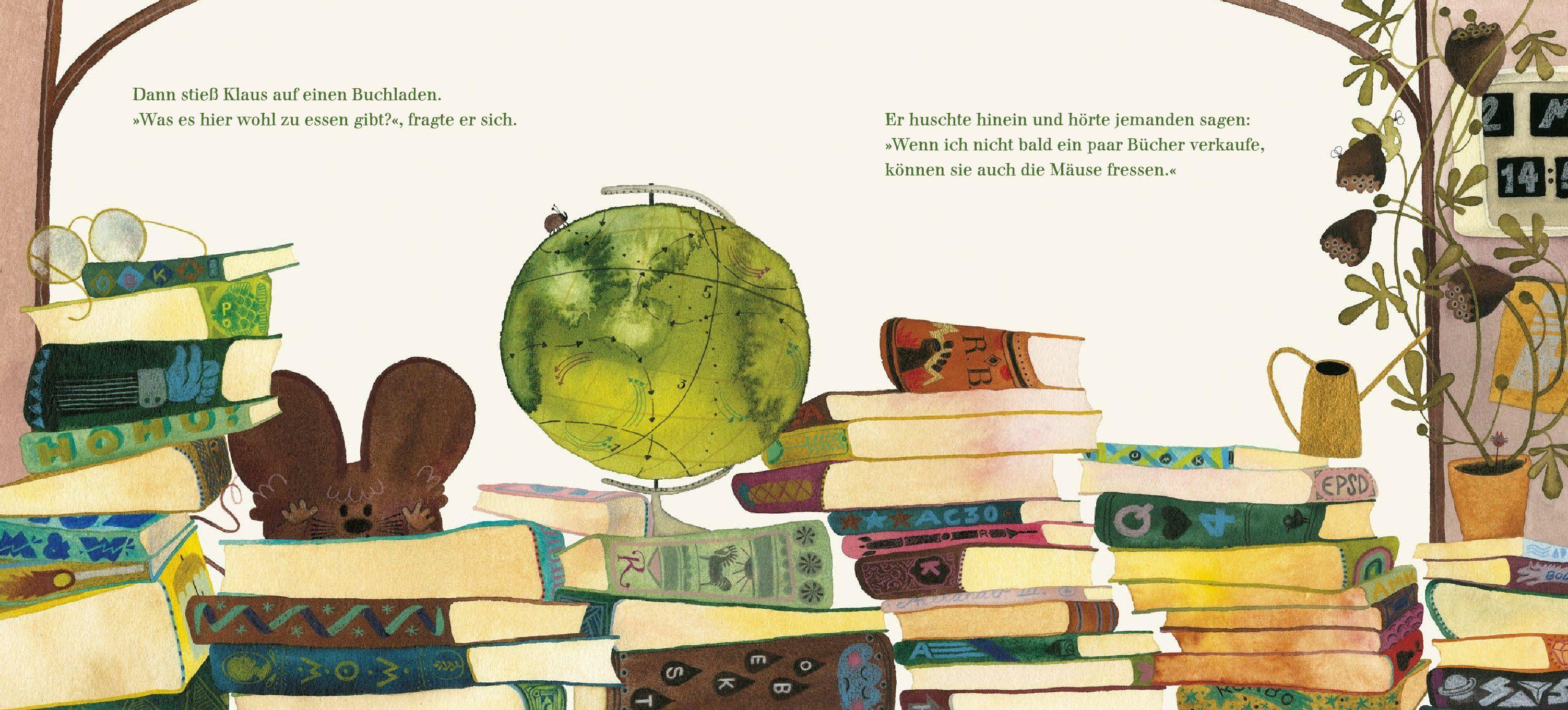 Beispielinhalt (Bild) Klaus, die Büchermaus