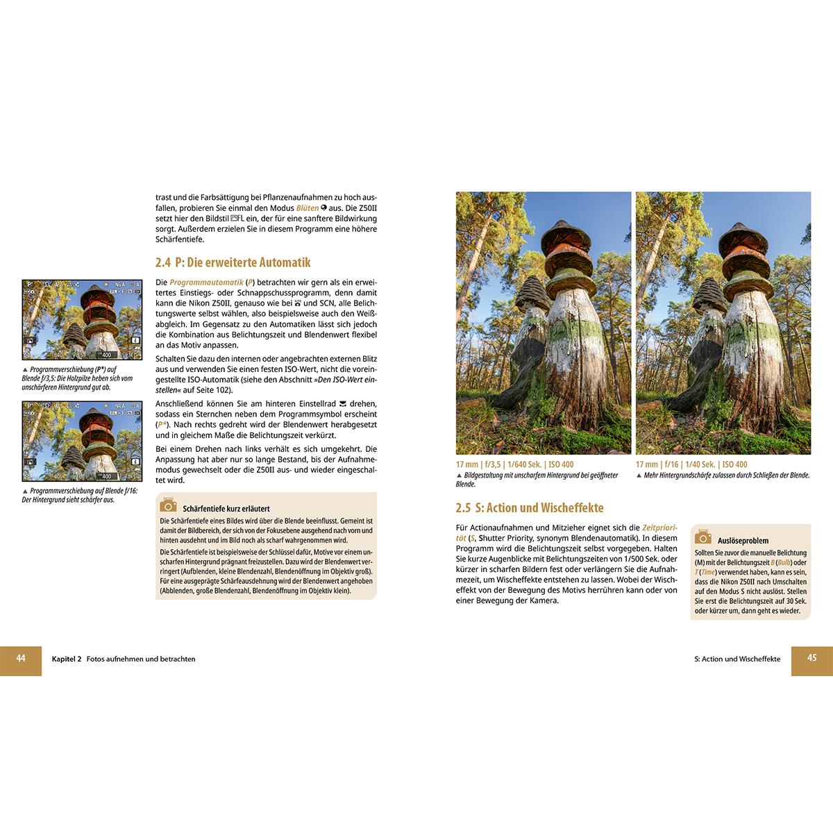 Beispielinhalt (Bild) Nikon Z50 II: Das umfangreiche Praxisbuch zu Ihrer Kamera