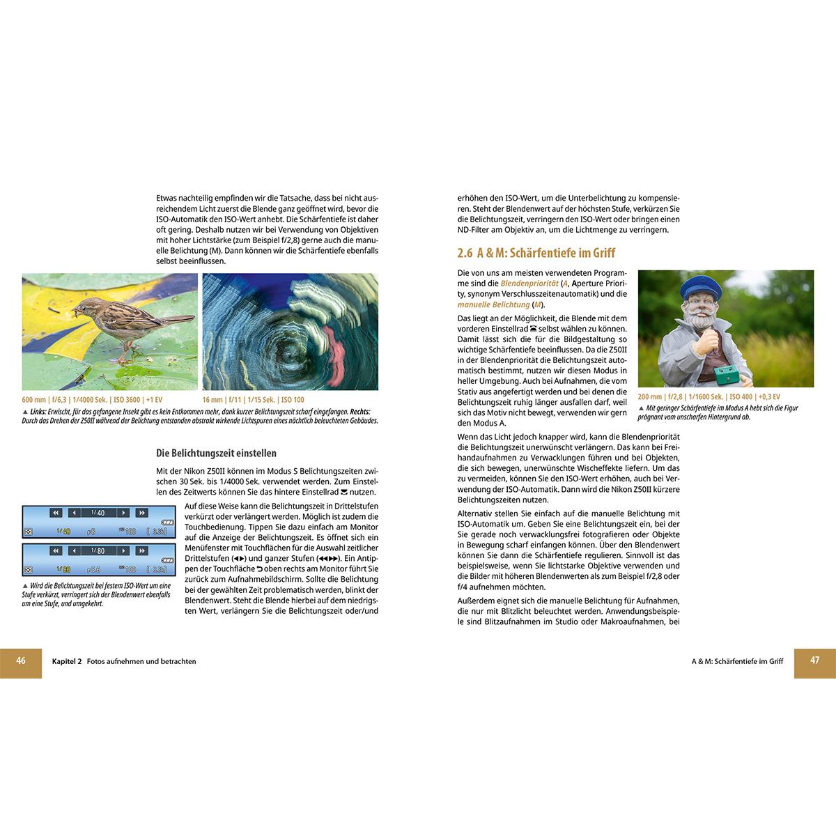 Beispielinhalt (Bild) Nikon Z50 II: Das umfangreiche Praxisbuch zu Ihrer Kamera