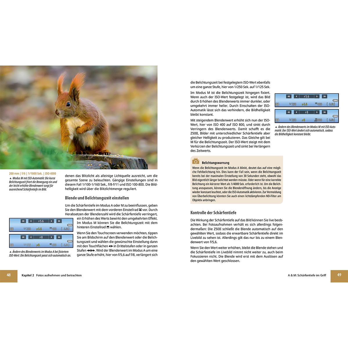 Beispielinhalt (Bild) Nikon Z50 II: Das umfangreiche Praxisbuch zu Ihrer Kamera