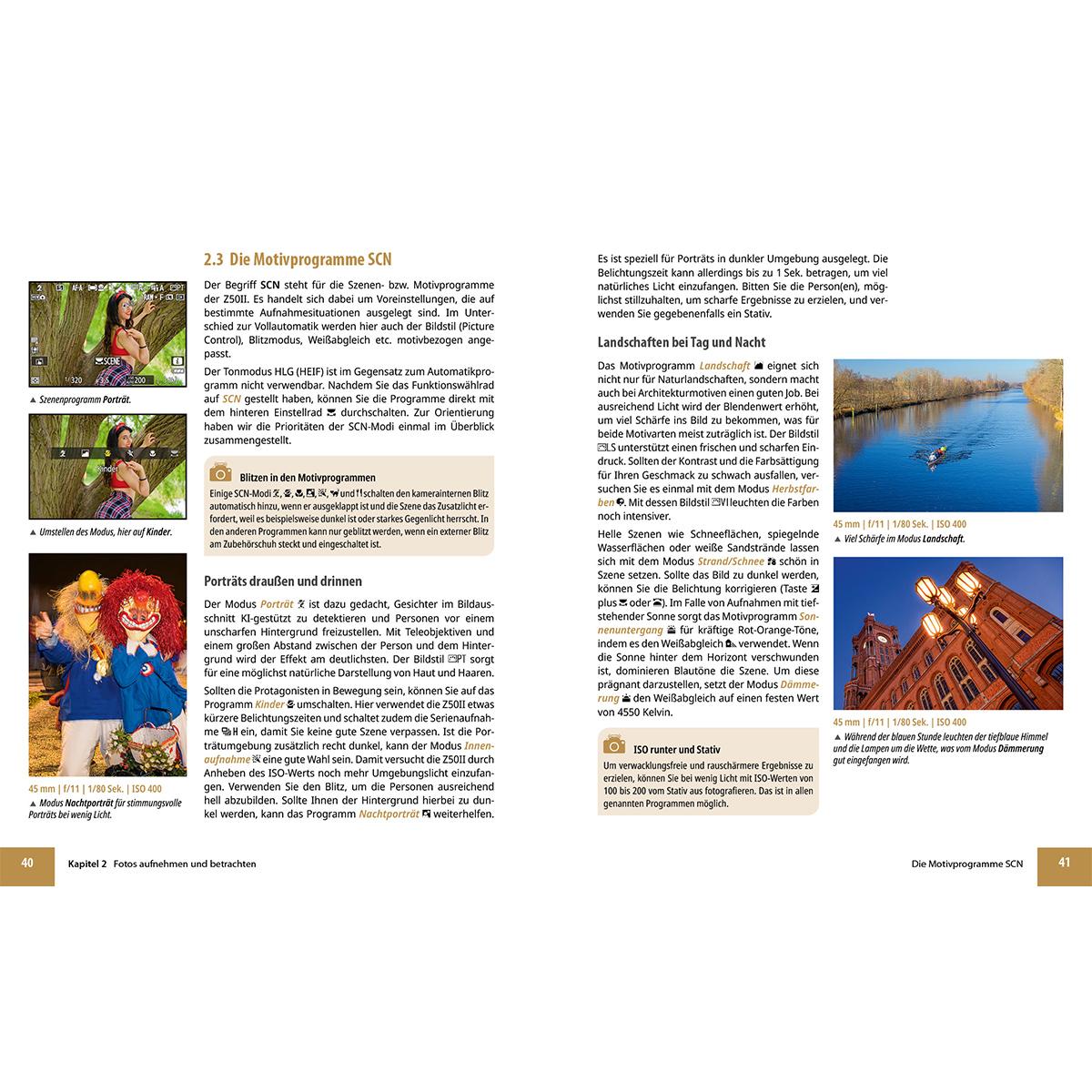 Beispielinhalt (Bild) Nikon Z50 II: Das umfangreiche Praxisbuch zu Ihrer Kamera