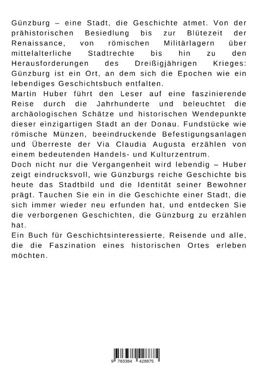 Rückseitencover Günzburg:  Wo Geschichte lebendig wird