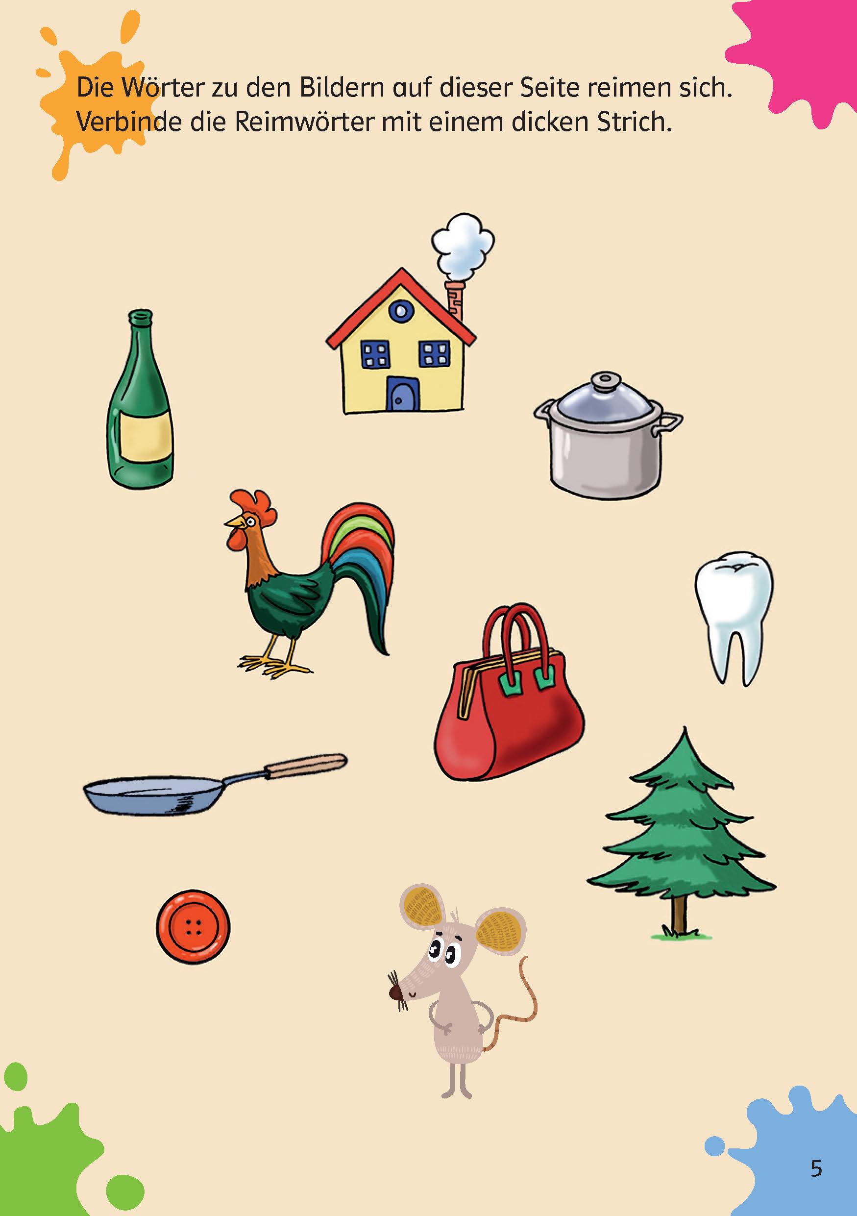 Beispielinhalt (Bild) Klett Mein Rätselblock ab 5 Jahren Band 1