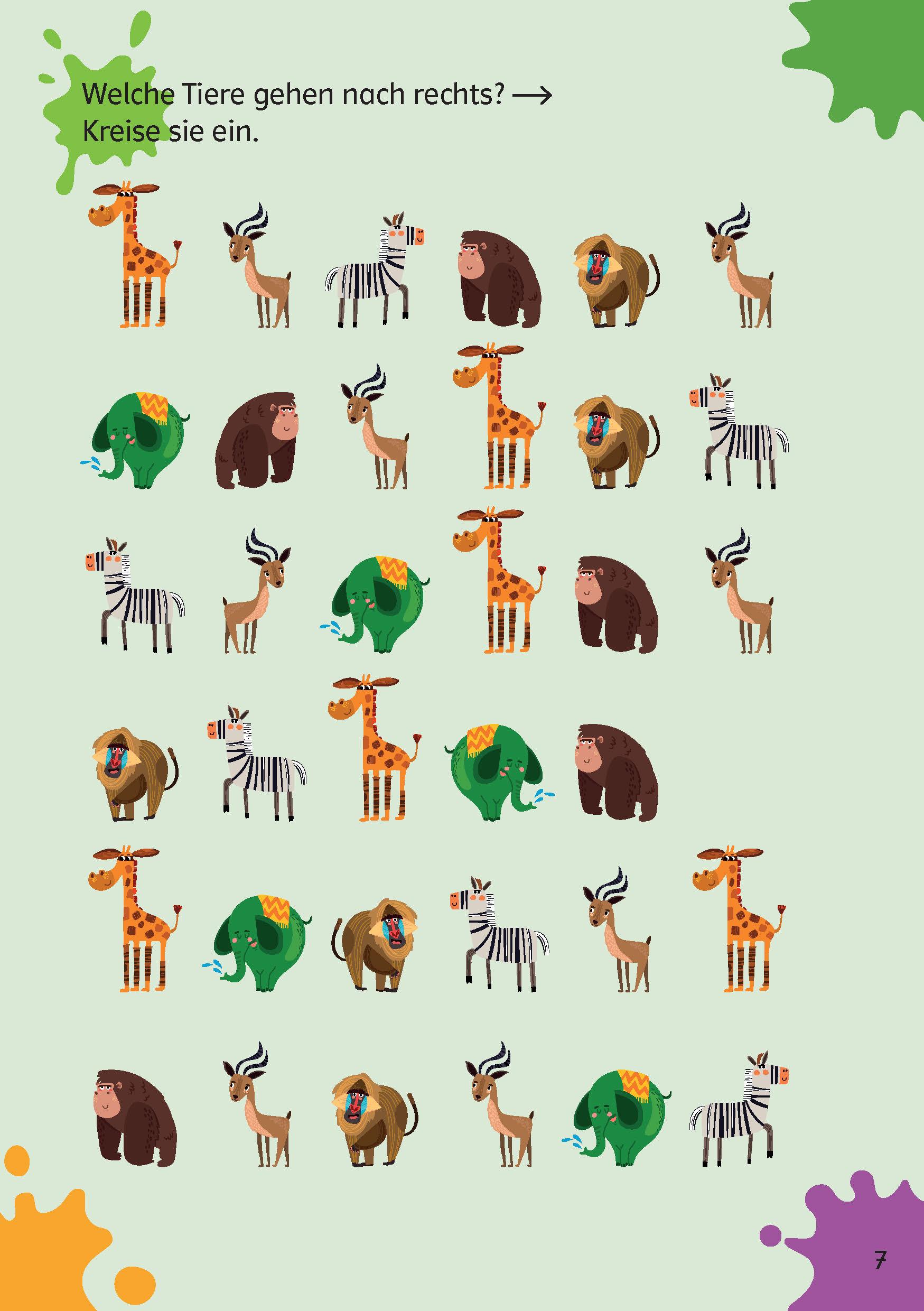 Beispielinhalt (Bild) Klett Mein Rätselblock ab 5 Jahren Band 1