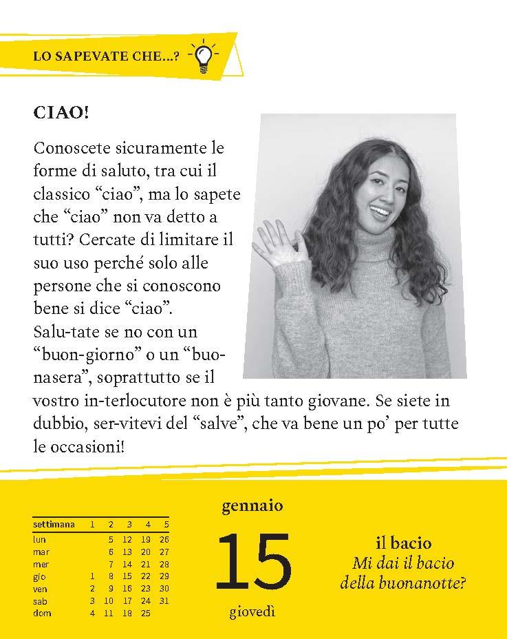 Beispielinhalt (Bild) Langenscheidt Sprachkalender Italienisch 2026