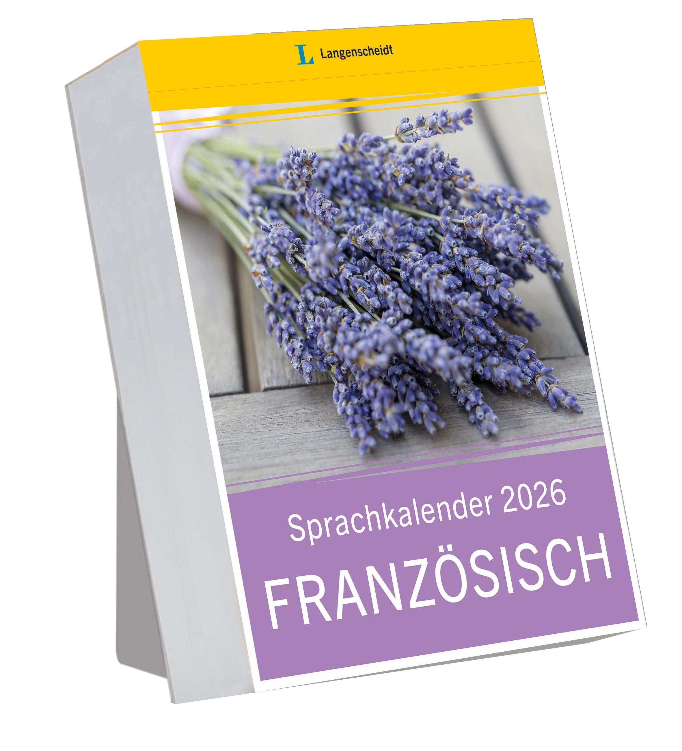 Vorderes Coverbild Langenscheidt Sprachkalender Französisch 2026