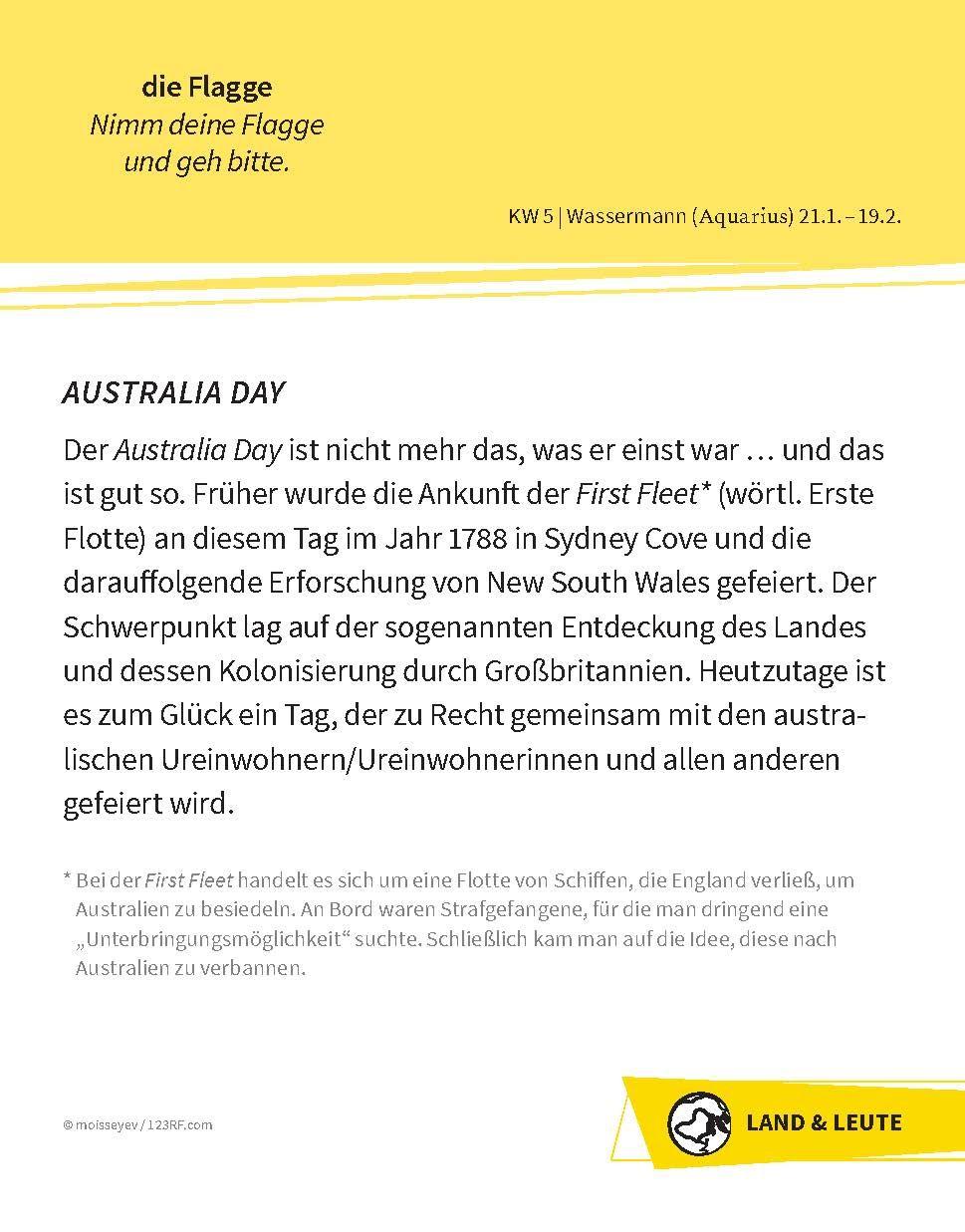 Beispielinhalt (Bild) Langenscheidt Sprachkalender Englisch 2026