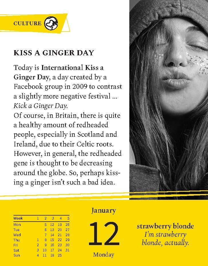 Beispielinhalt (Bild) Langenscheidt Sprachkalender Englisch 2026