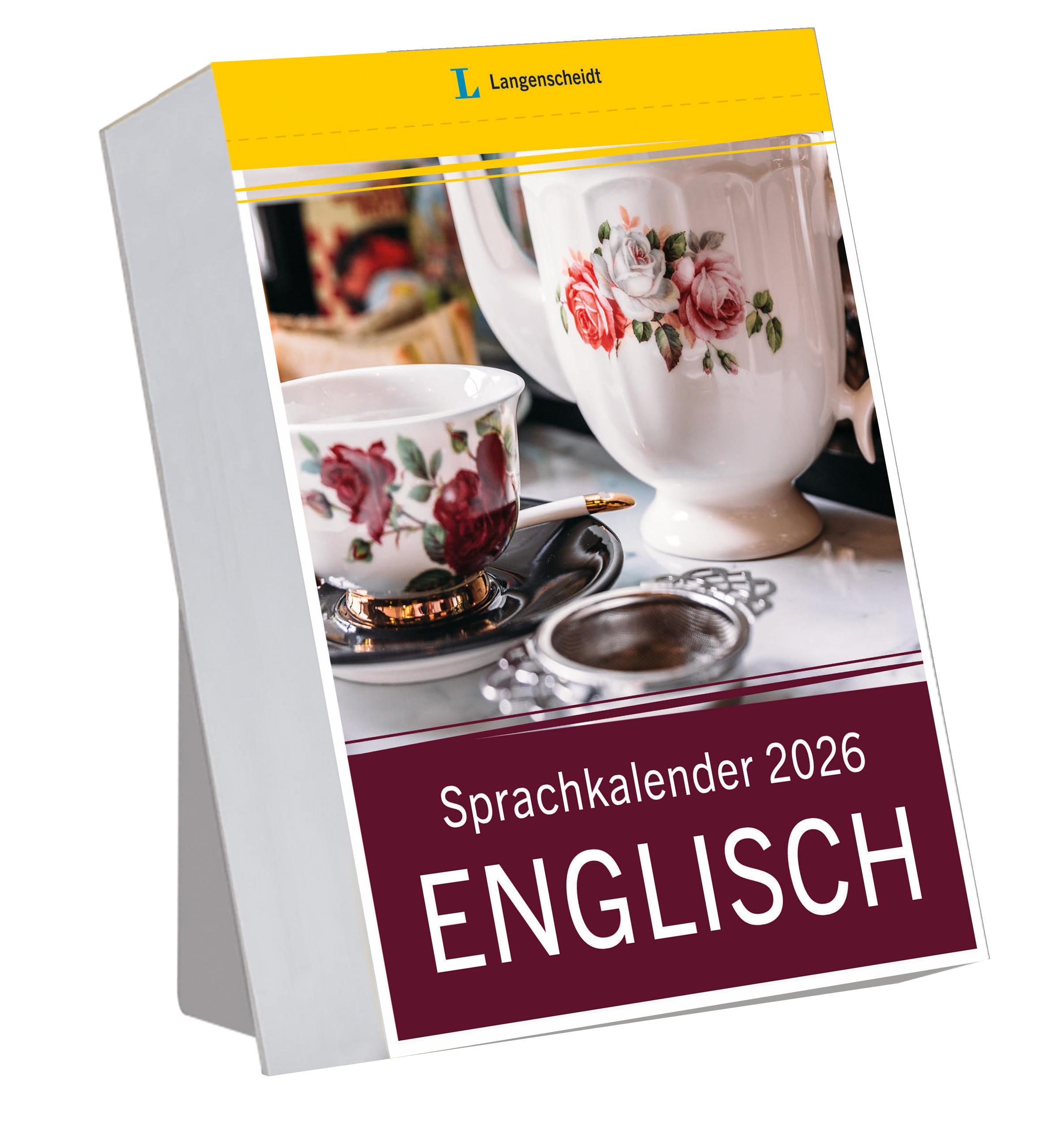 Vorderes Coverbild Langenscheidt Sprachkalender Englisch 2026