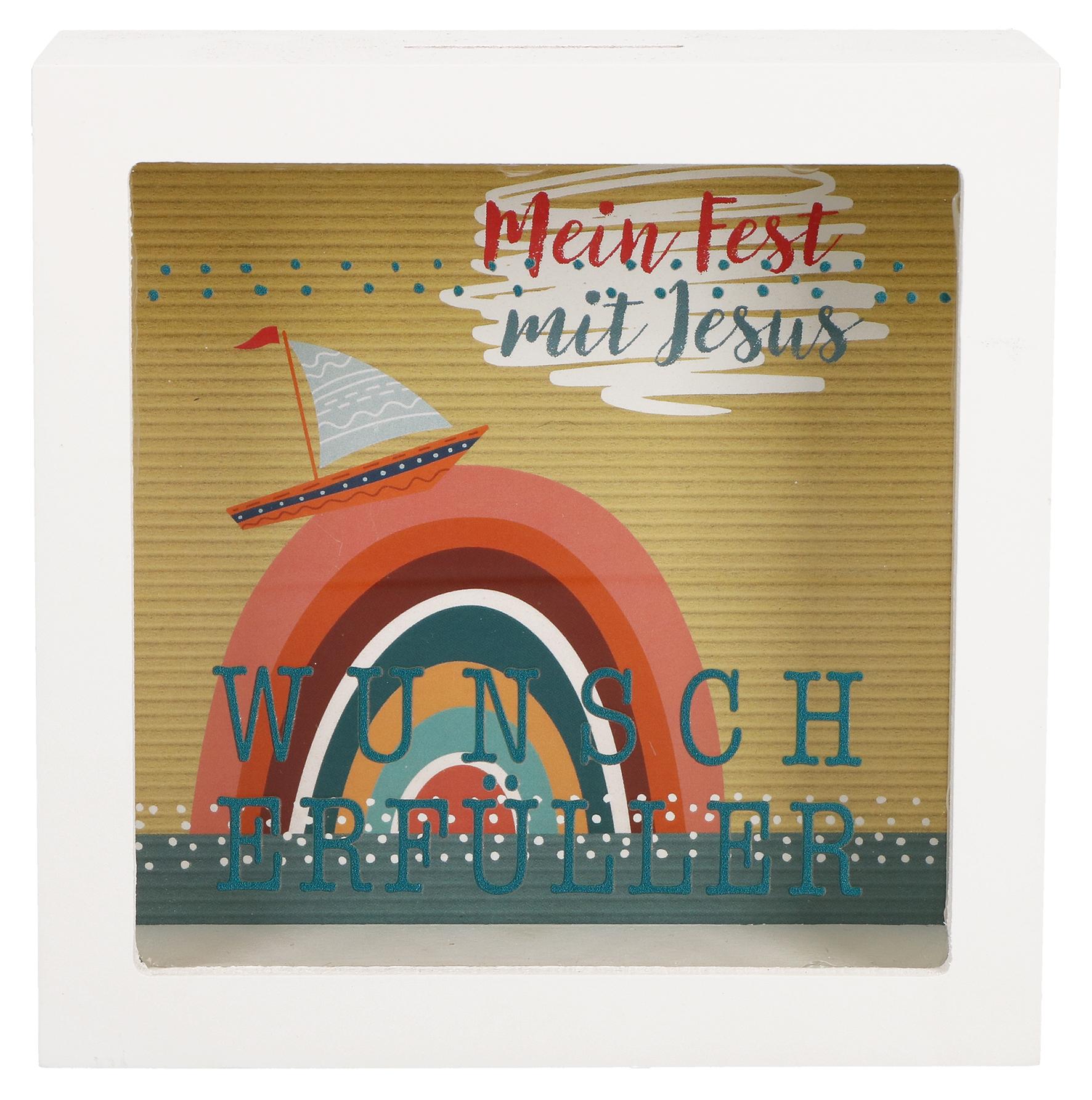 Vorderes Coverbild Wunscherfüller. Bilderrahmen-Spardose