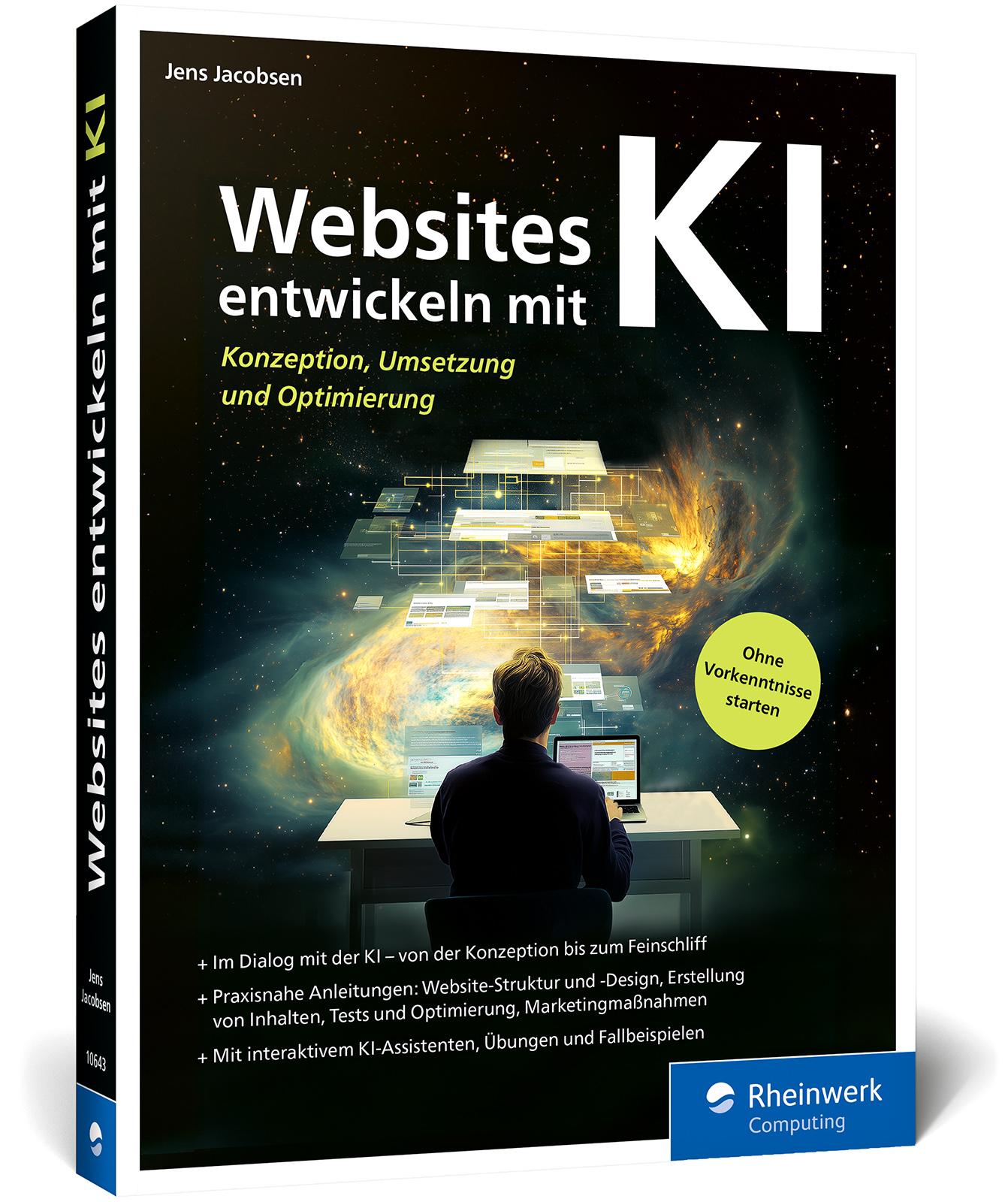 Vorderes Coverbild Websites entwickeln mit KI
