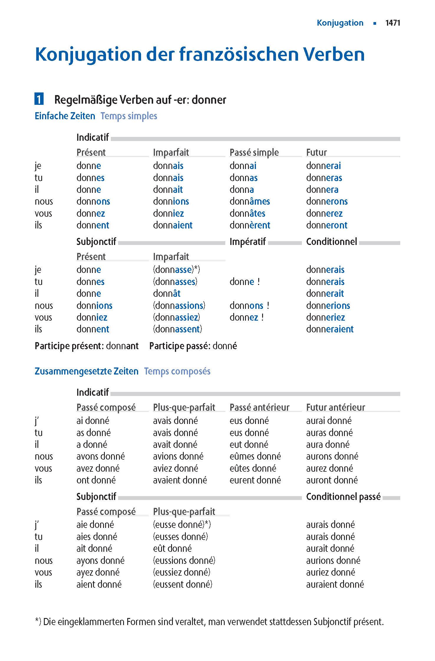 Beispielinhalt (Bild) Langenscheidt Abitur-Wörterbuch Französisch Klausurausgabe