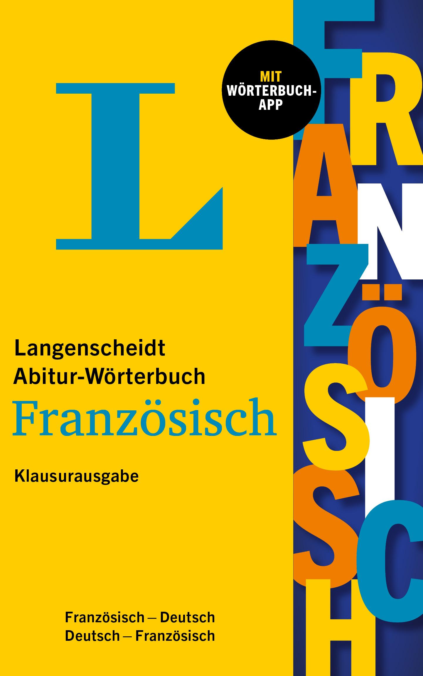 Vorderes Coverbild Langenscheidt Abitur-Wörterbuch Französisch Klausurausgabe