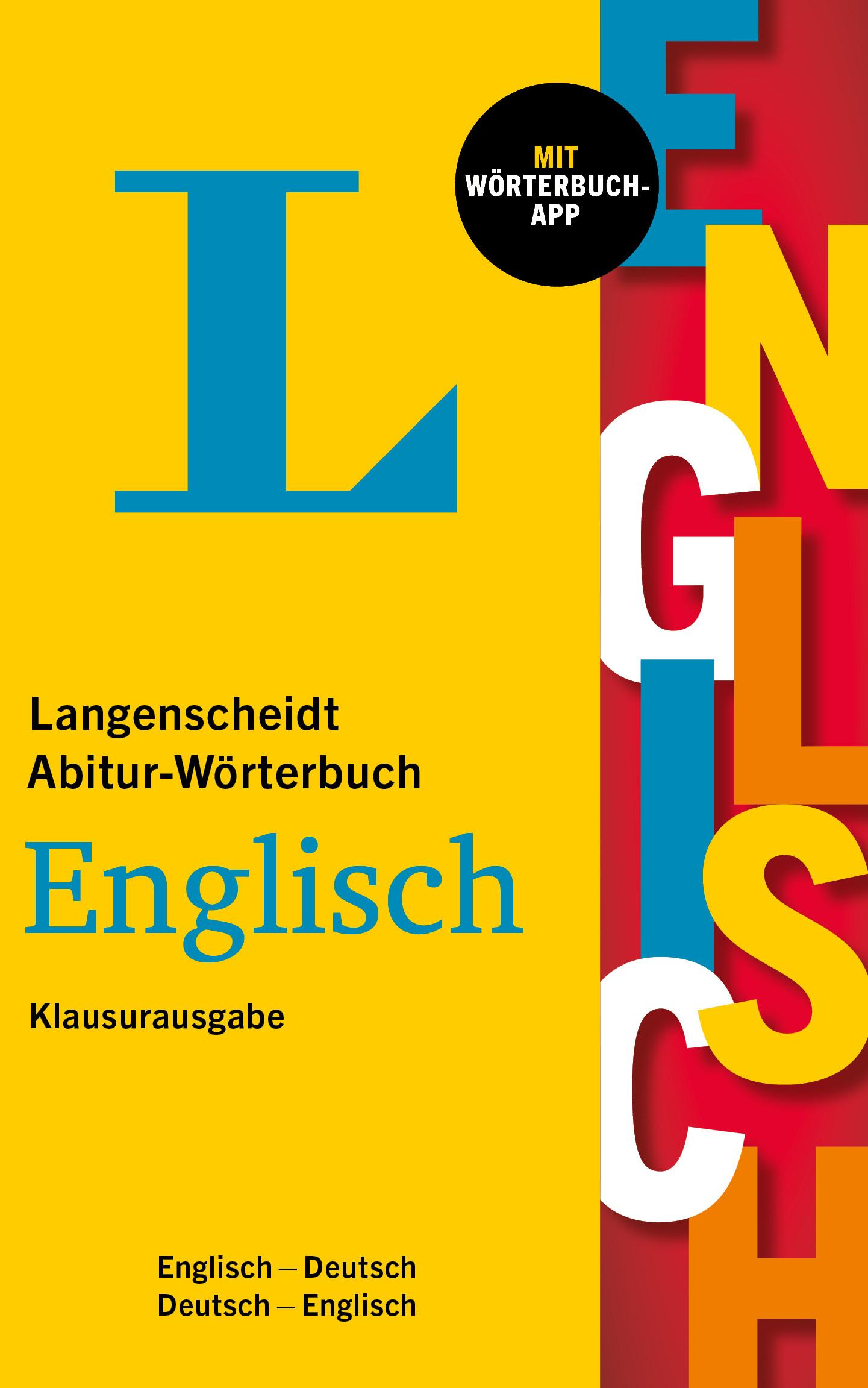 Vorderes Coverbild Langenscheidt Abitur-Wörterbuch Englisch Klausurausgabe