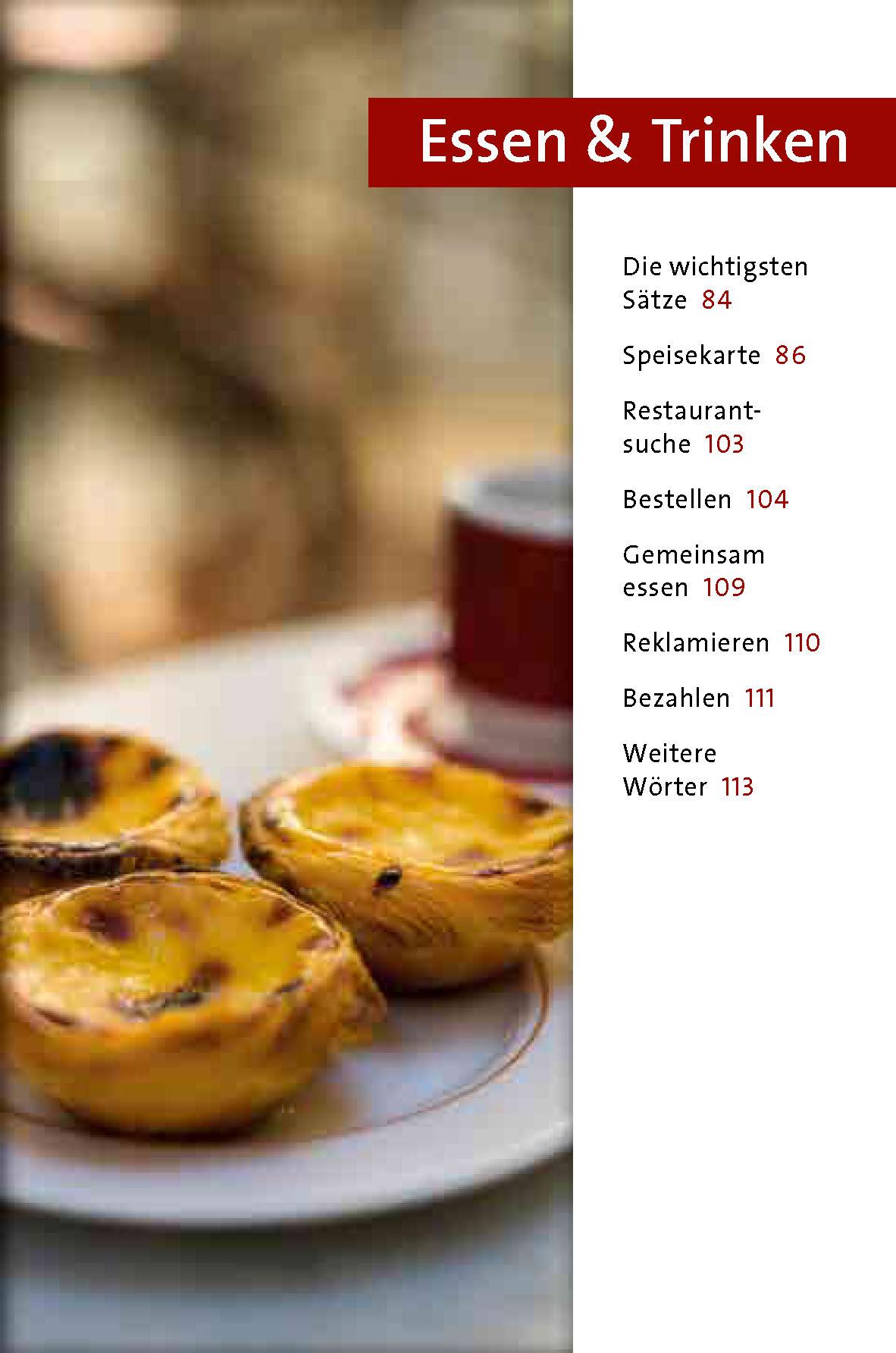 Beispielinhalt (Bild) Langenscheidt Sprachführer Portugiesisch