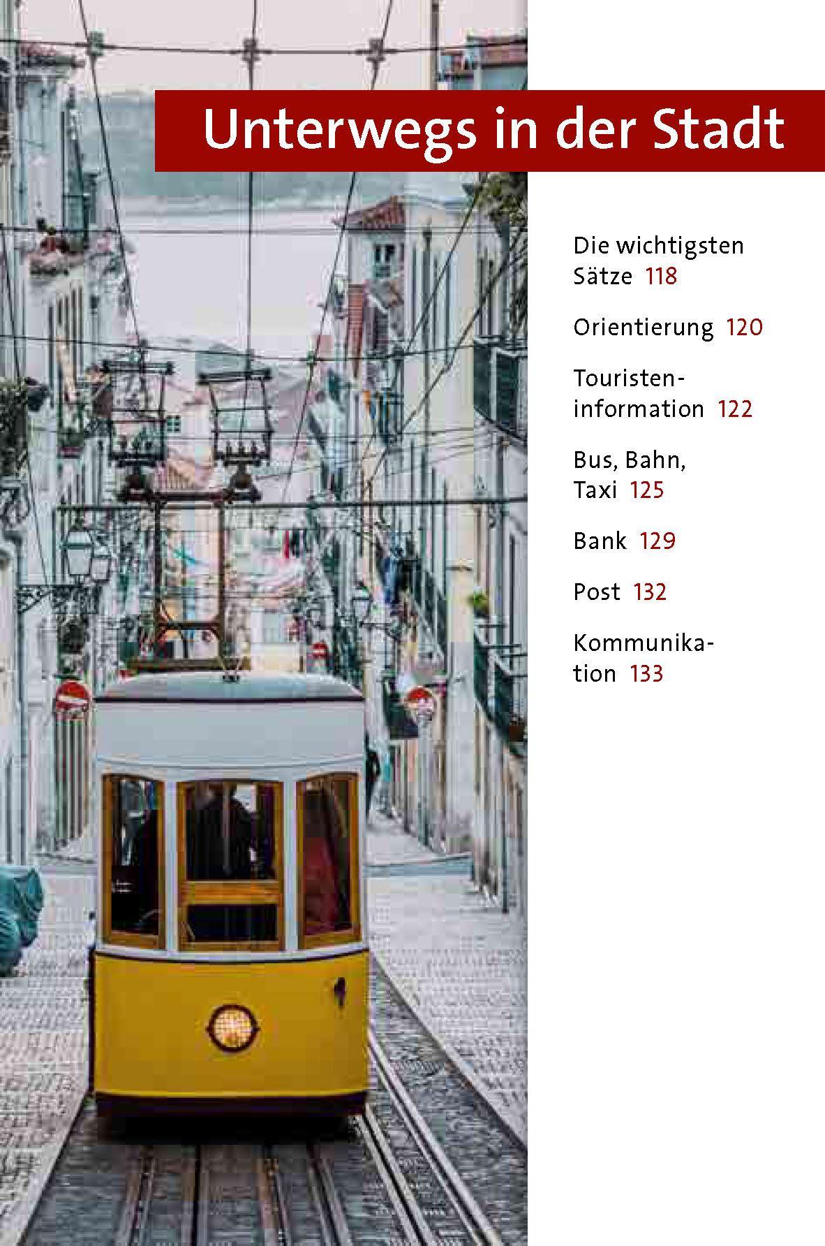 Beispielinhalt (Bild) Langenscheidt Sprachführer Portugiesisch