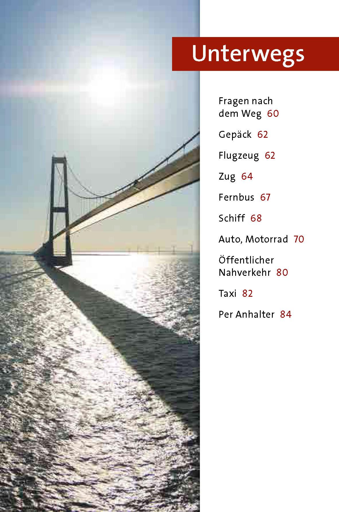 Beispielinhalt (Bild) Langenscheidt Sprachführer Dänisch