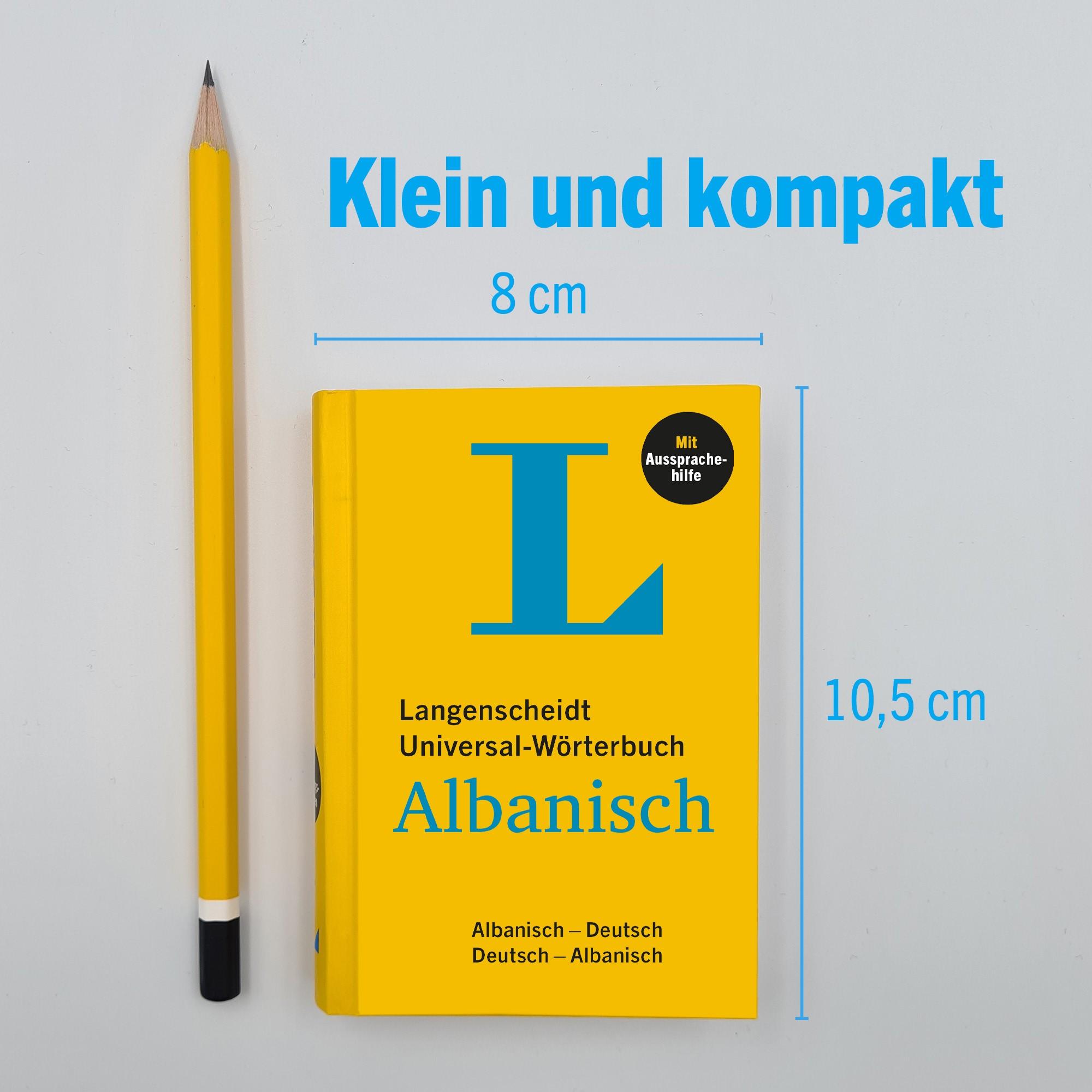 Beispielinhalt (Bild) Langenscheidt Universal-Wörterbuch Albanisch