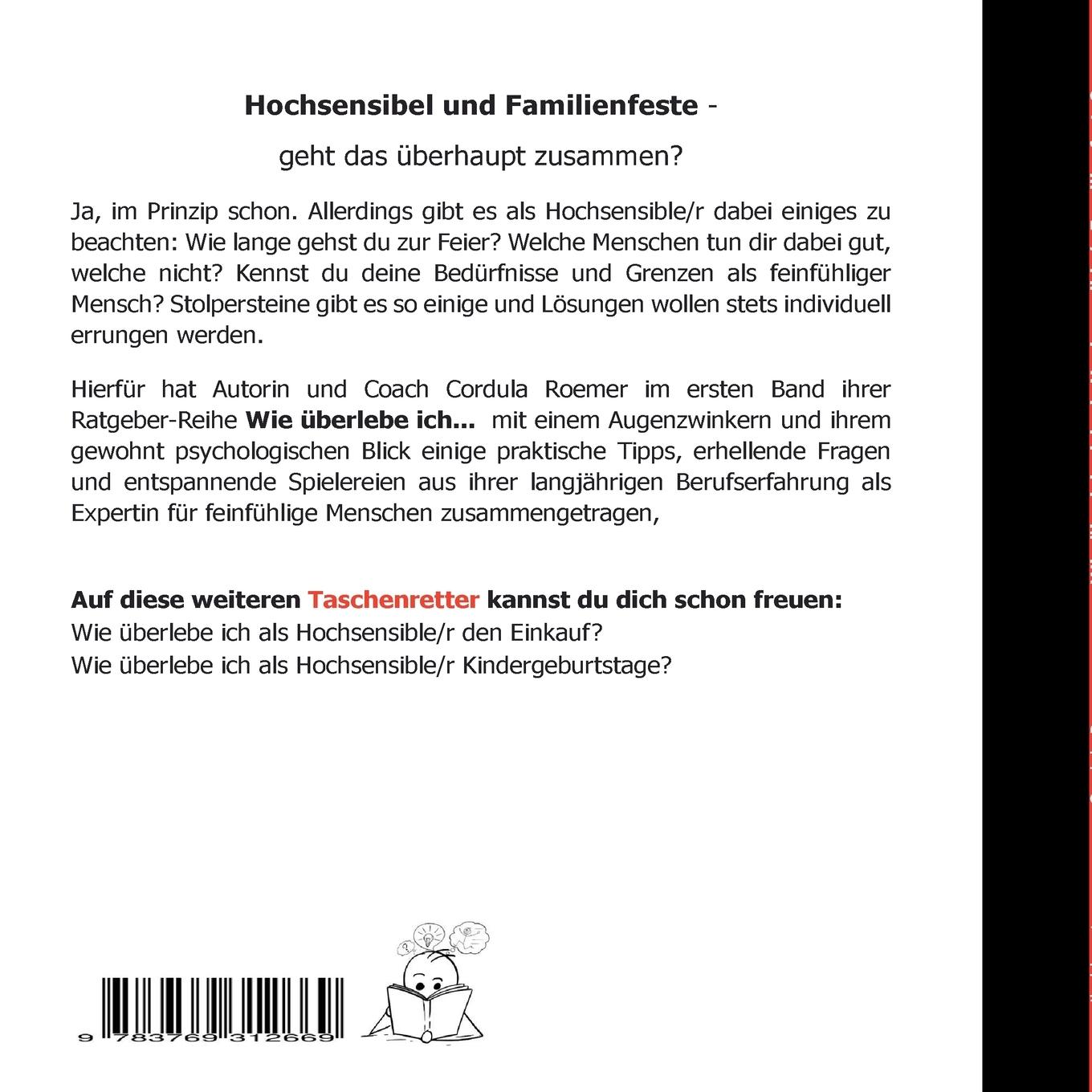Rückseitencover Wie überlebe ich als Hochsensible/r Familienfeiern?