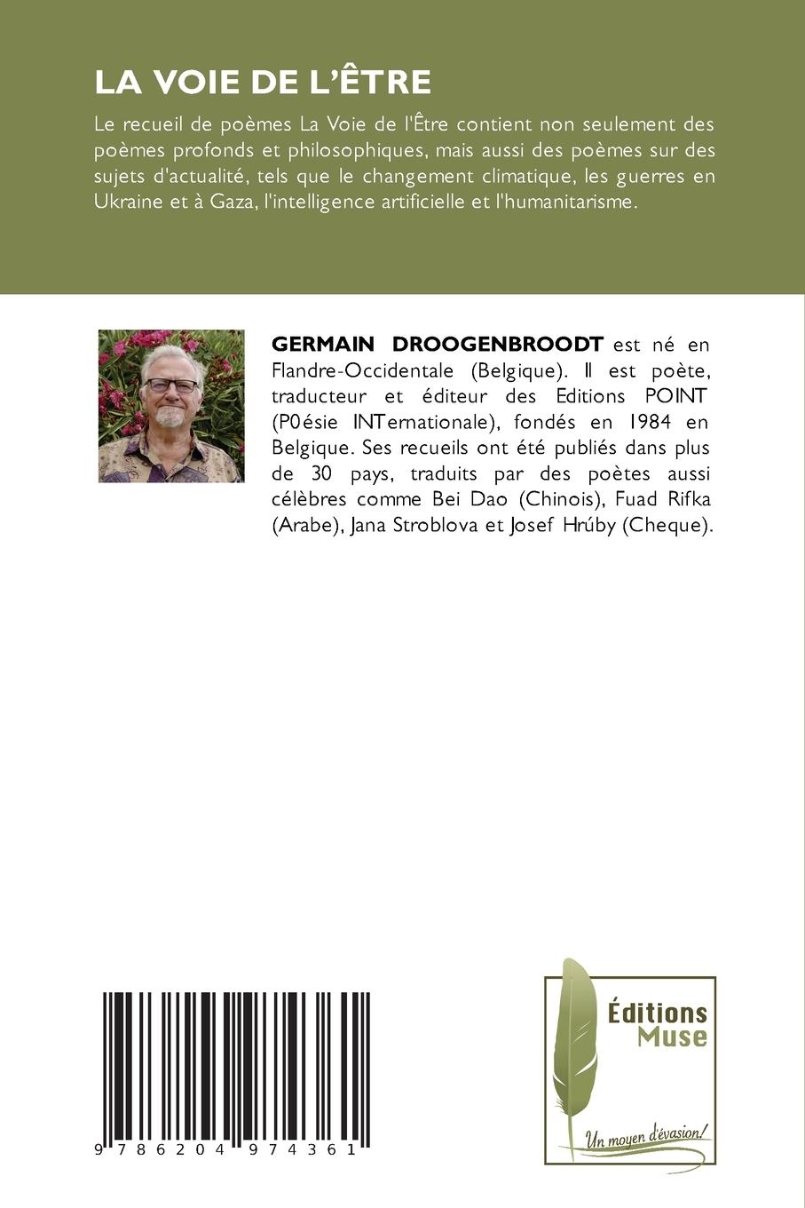 Rückseitencover LA VOIE DE L'ÊTRE