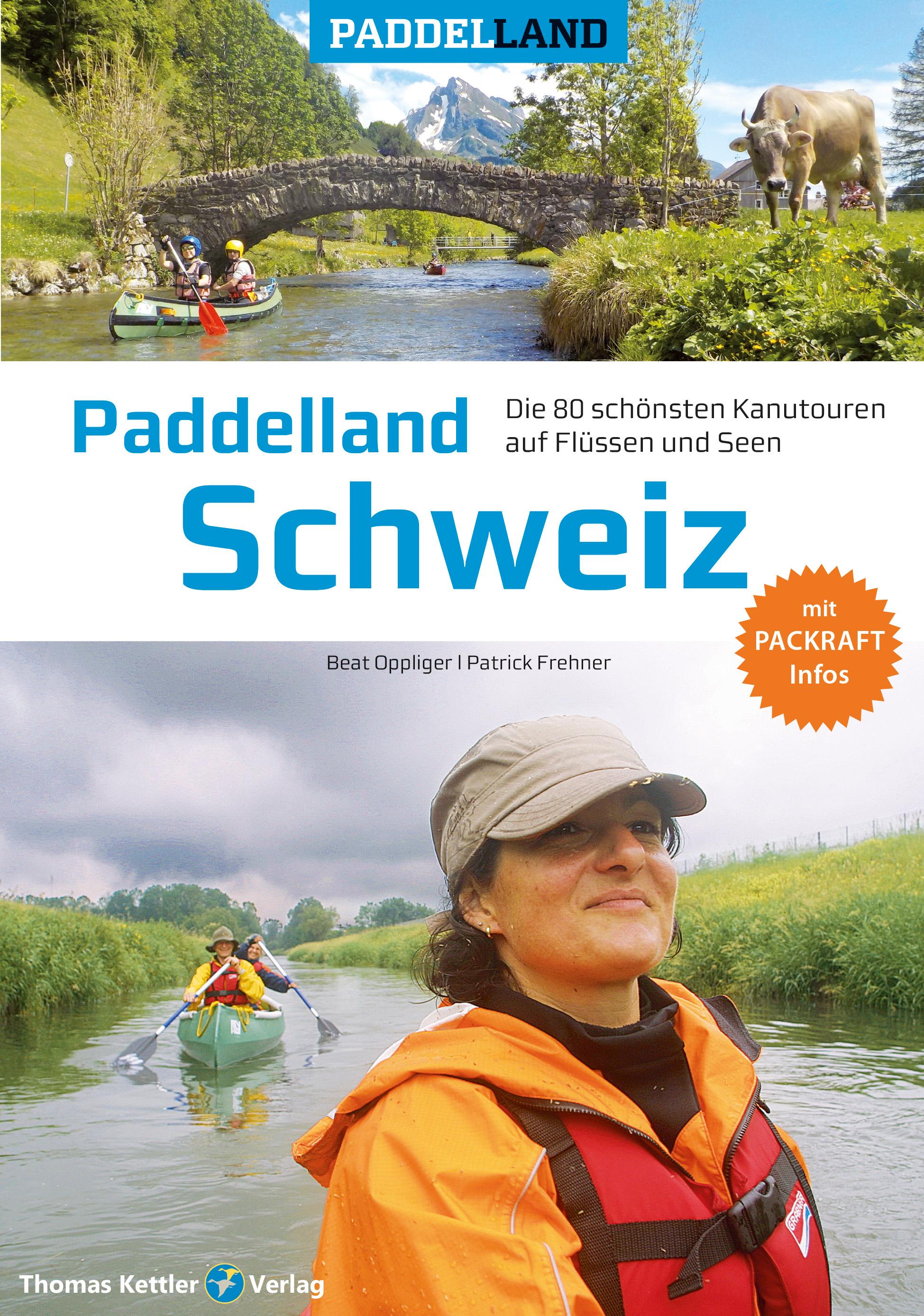 Vorderes Coverbild Paddelland Schweiz