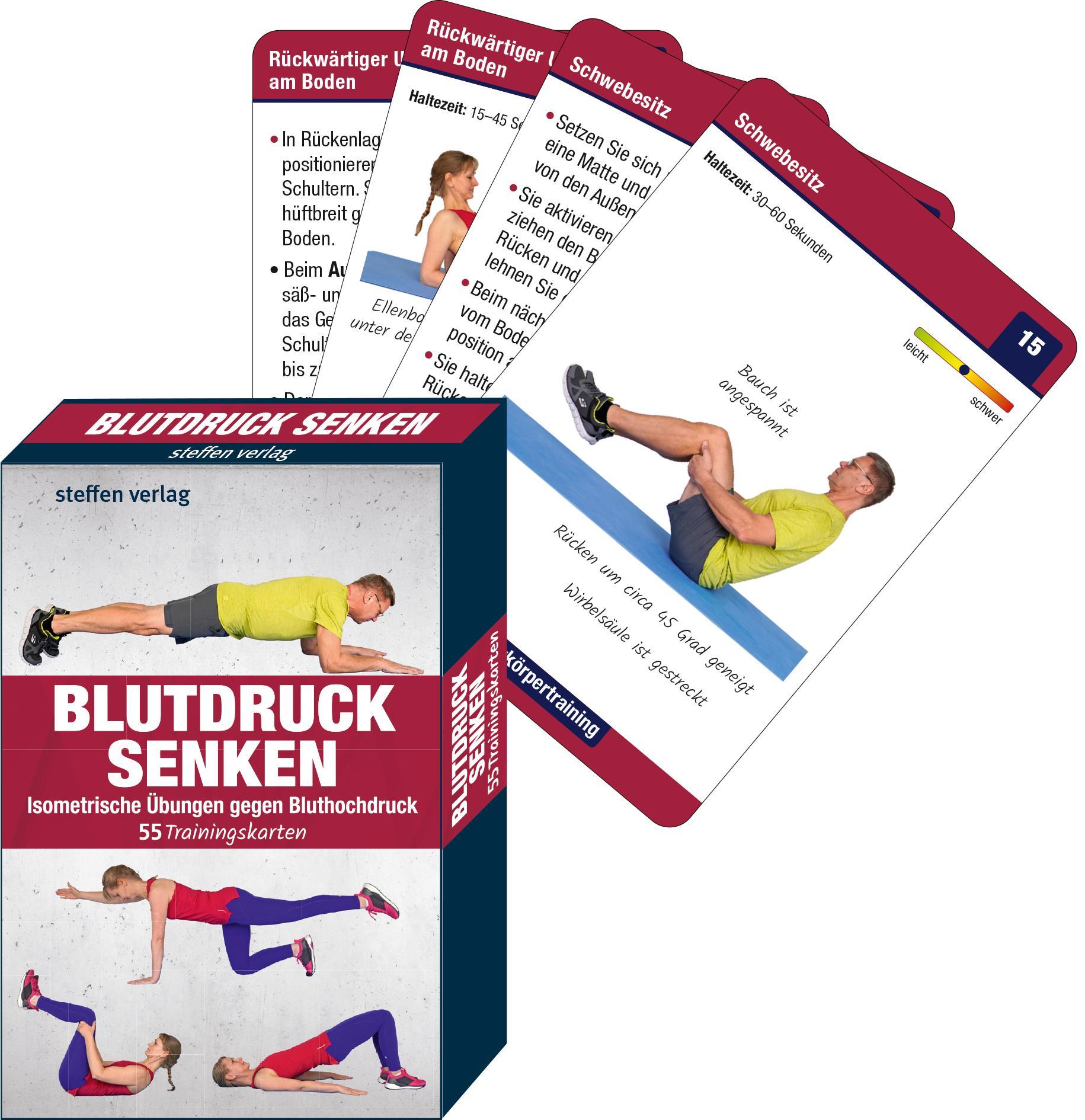 Vorderes Coverbild Trainingskarten Blutdruck senken