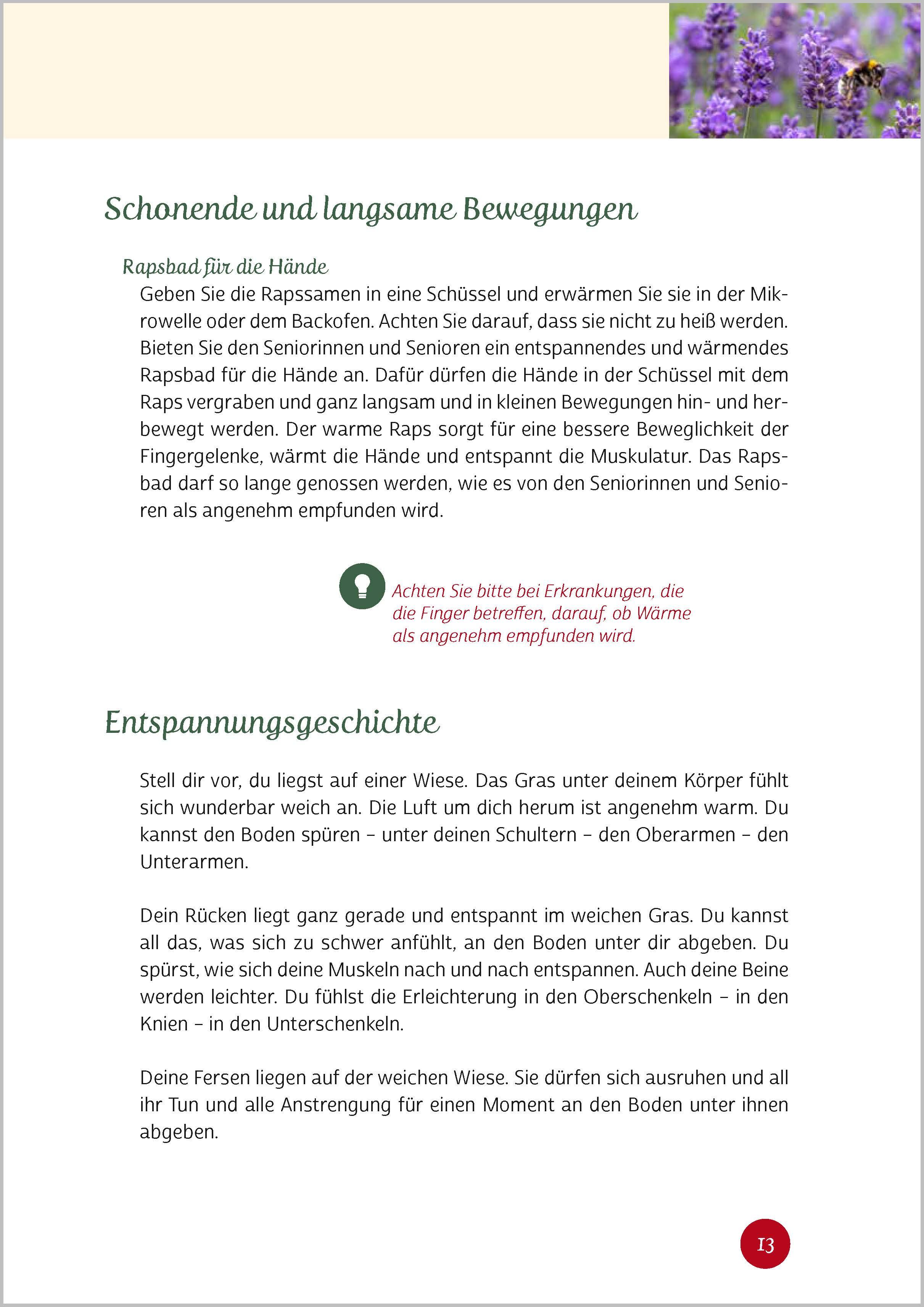 Beispielinhalt (Bild) Aktivieren ohne Action