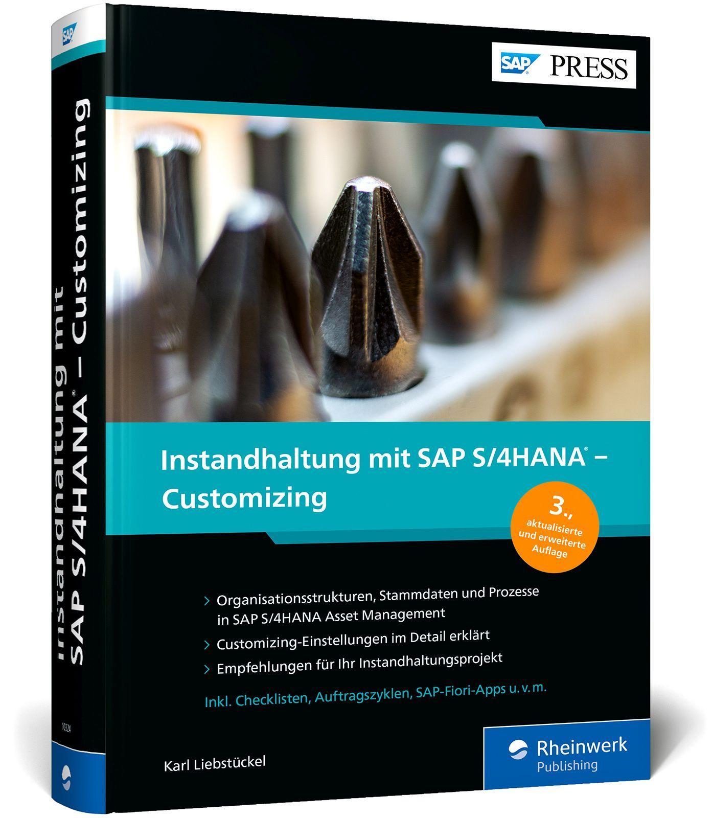 Vorderes Coverbild Instandhaltung mit SAP S/4HANA - Customizing