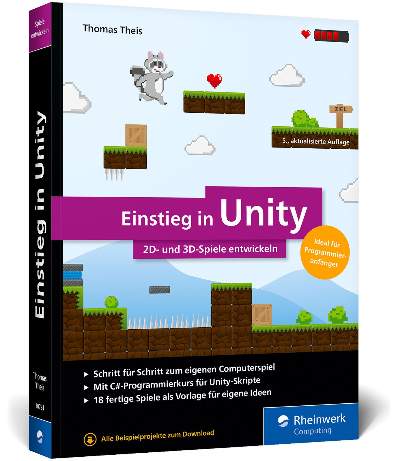 Vorderes Coverbild Einstieg in Unity