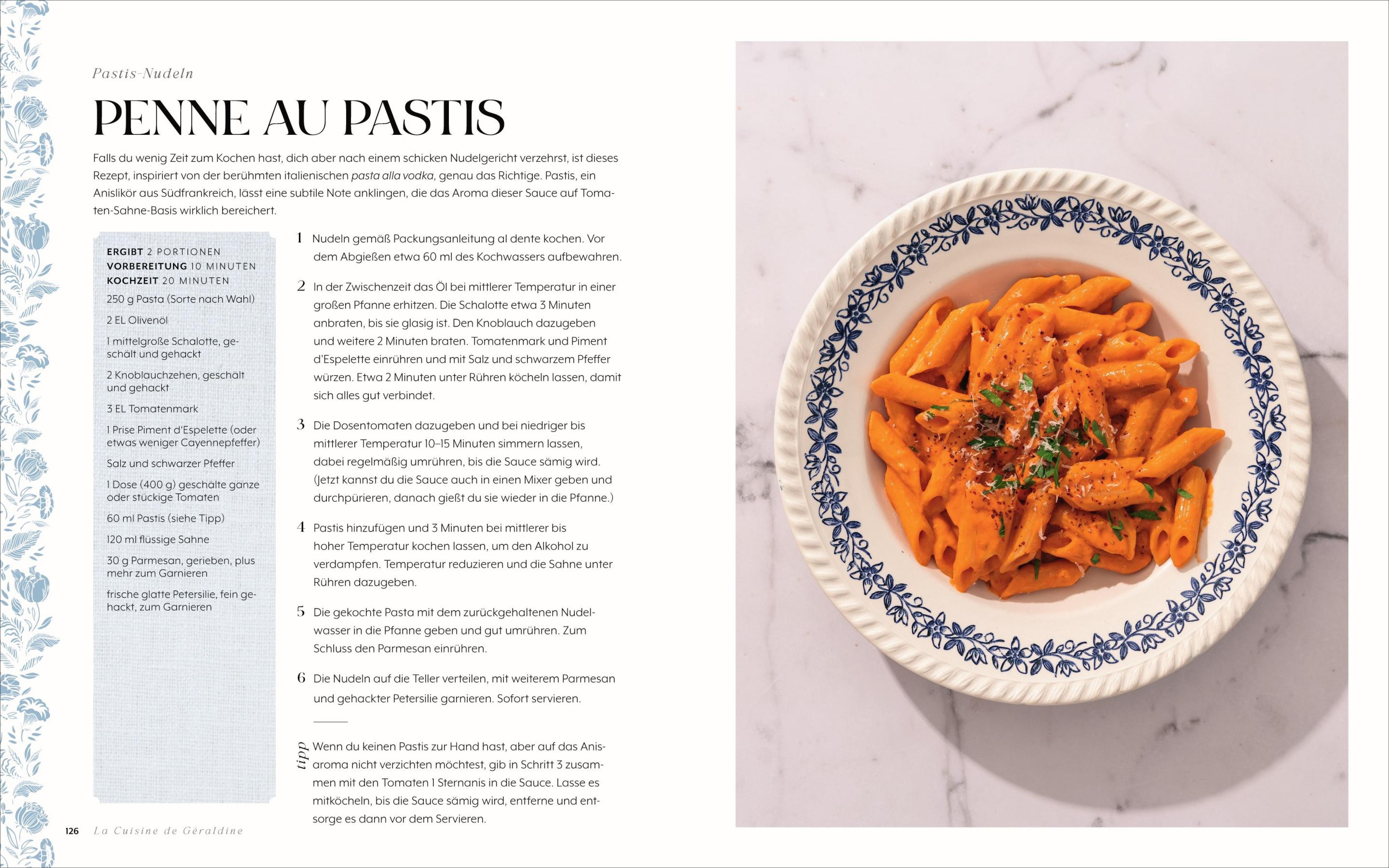 Beispielinhalt (Bild) La Cuisine de Géraldine. Die junge französische Küche
