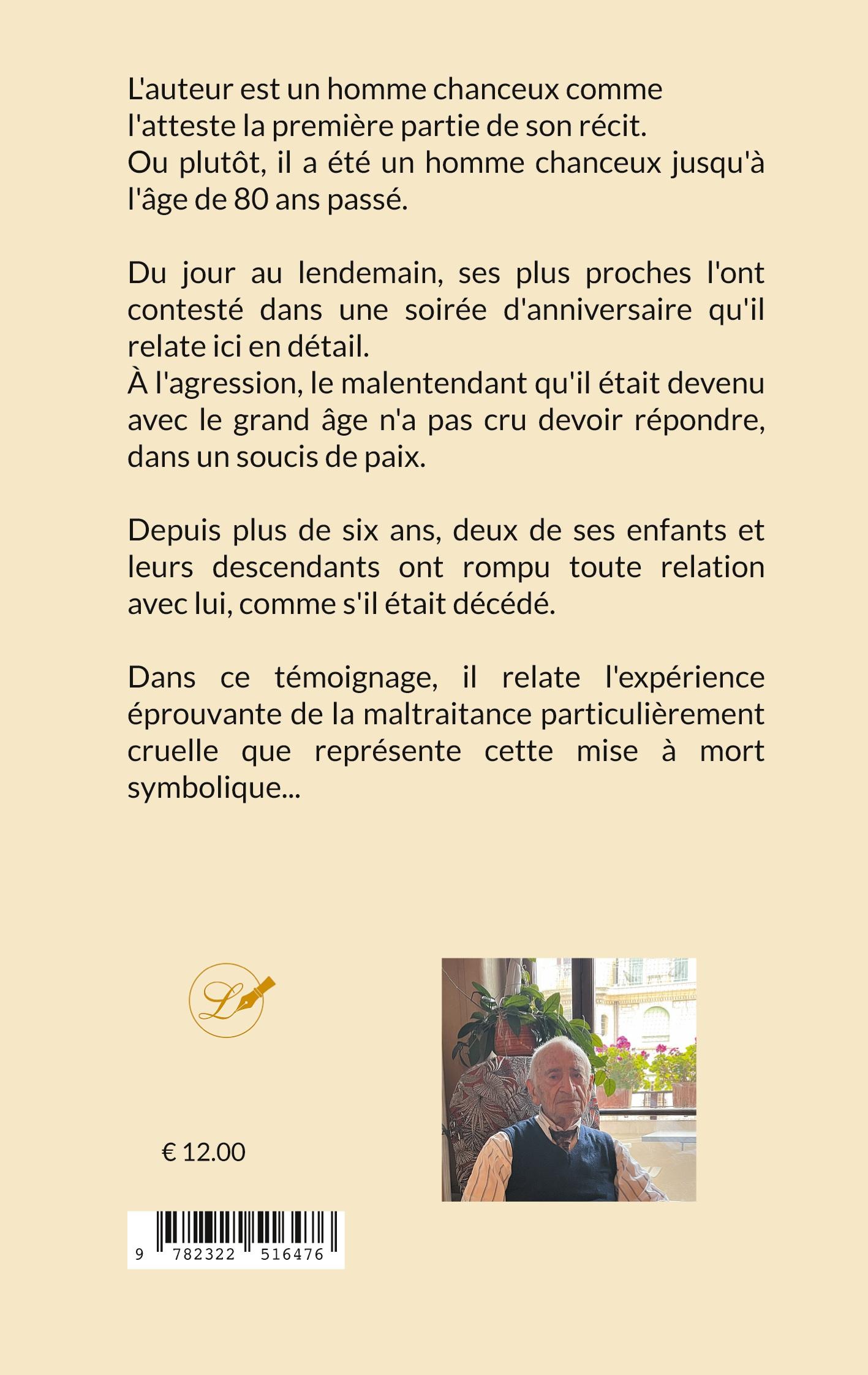 Rückseitencover De la malentendance a la maltraitance