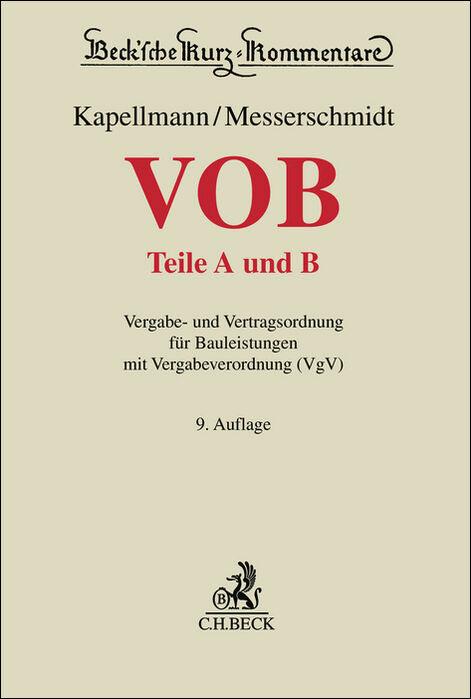 Vorderes Coverbild VOB Teile A und B
