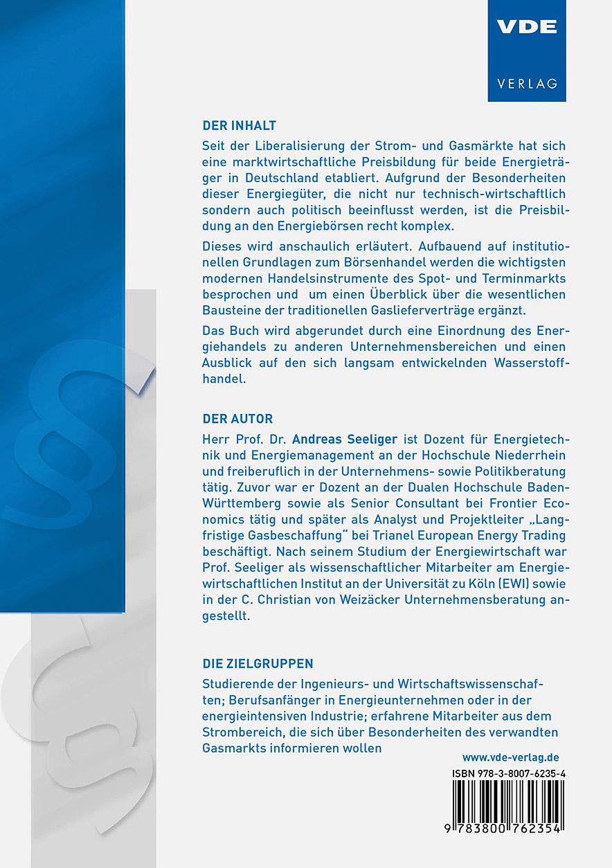 Rückseitencover Energiehandel - einfach erklärt