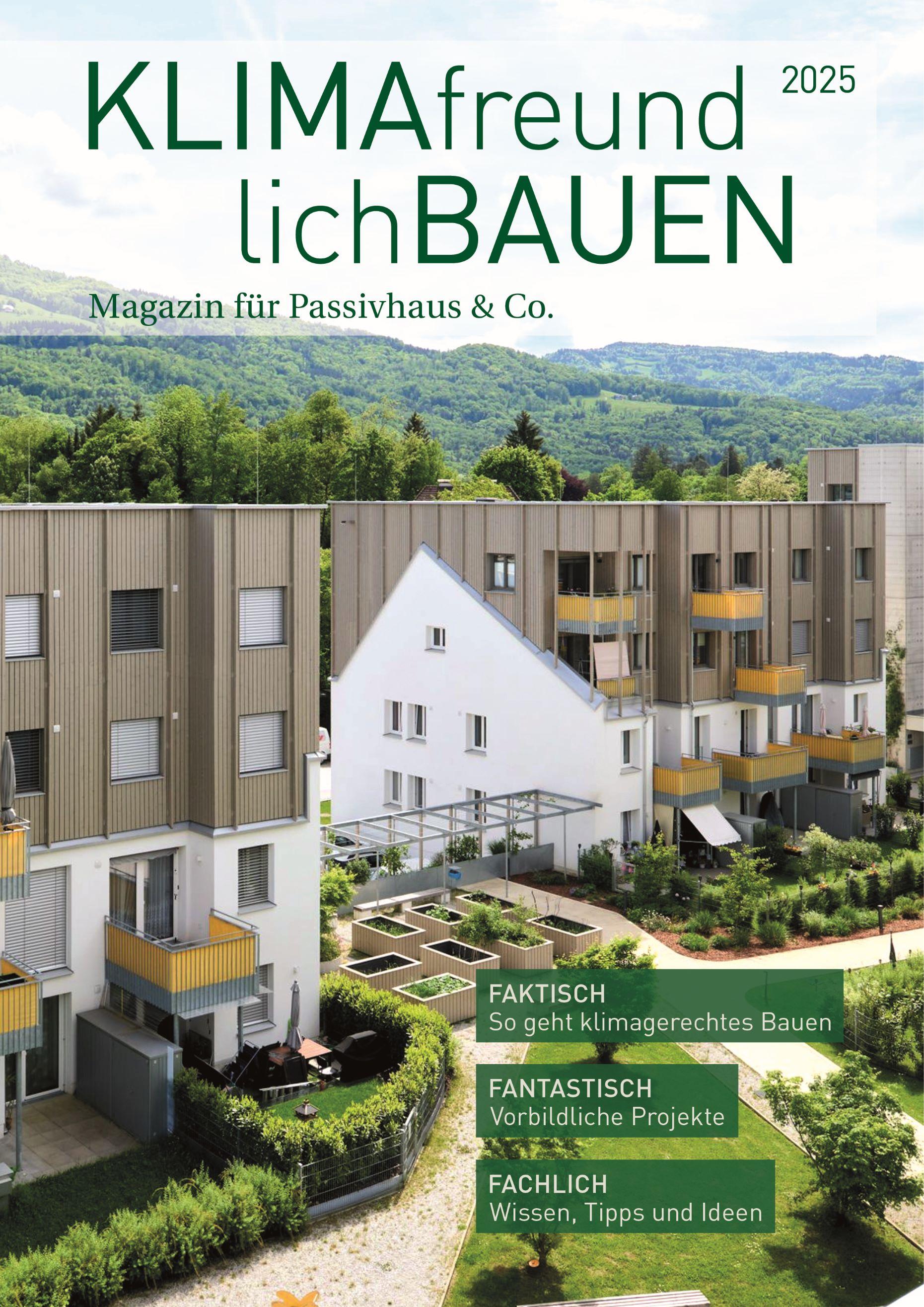 Vorderes Coverbild Klimafreundlich Bauen 2025