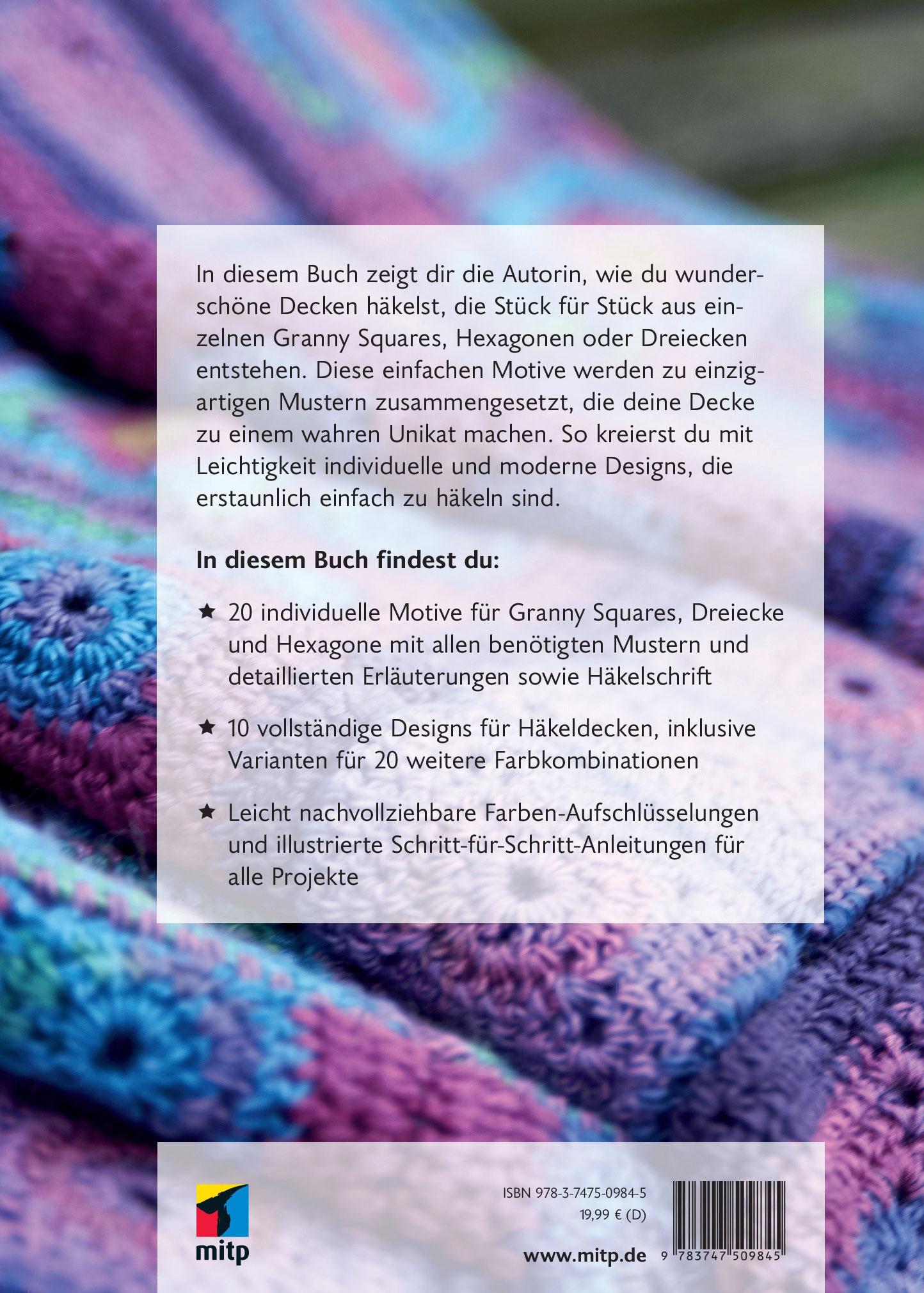 Rückseitencover Bunte Decken häkeln aus Granny Squares & Co.