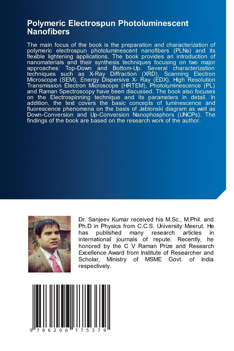 Rückseitencover Polymeric Electrospun Photoluminescent Nanofibers