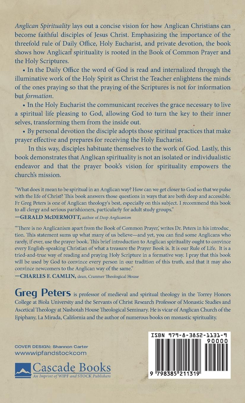 Rückseitencover Anglican Spirituality