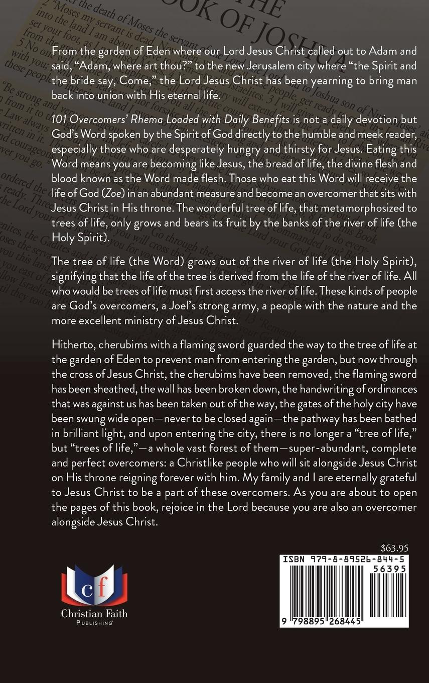 Rückseitencover 101 Overcomers' Rhema Loaded with Daily Benefits