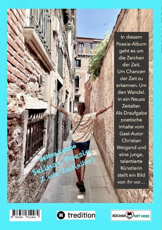 Rückseitencover Selinas Poesie Z wie Zeit(alter), Hier & Jetzt, Helden der Meere, Schöpferisch, Gärtnerfreuden