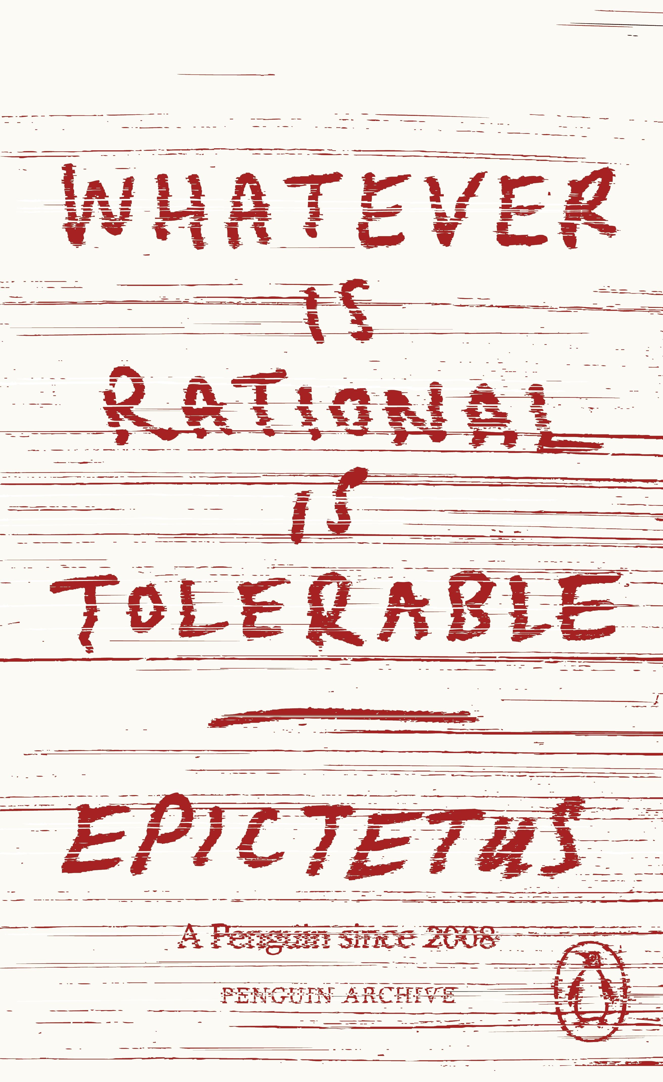 Vorderes Coverbild Whatever is Rational is Tolerable