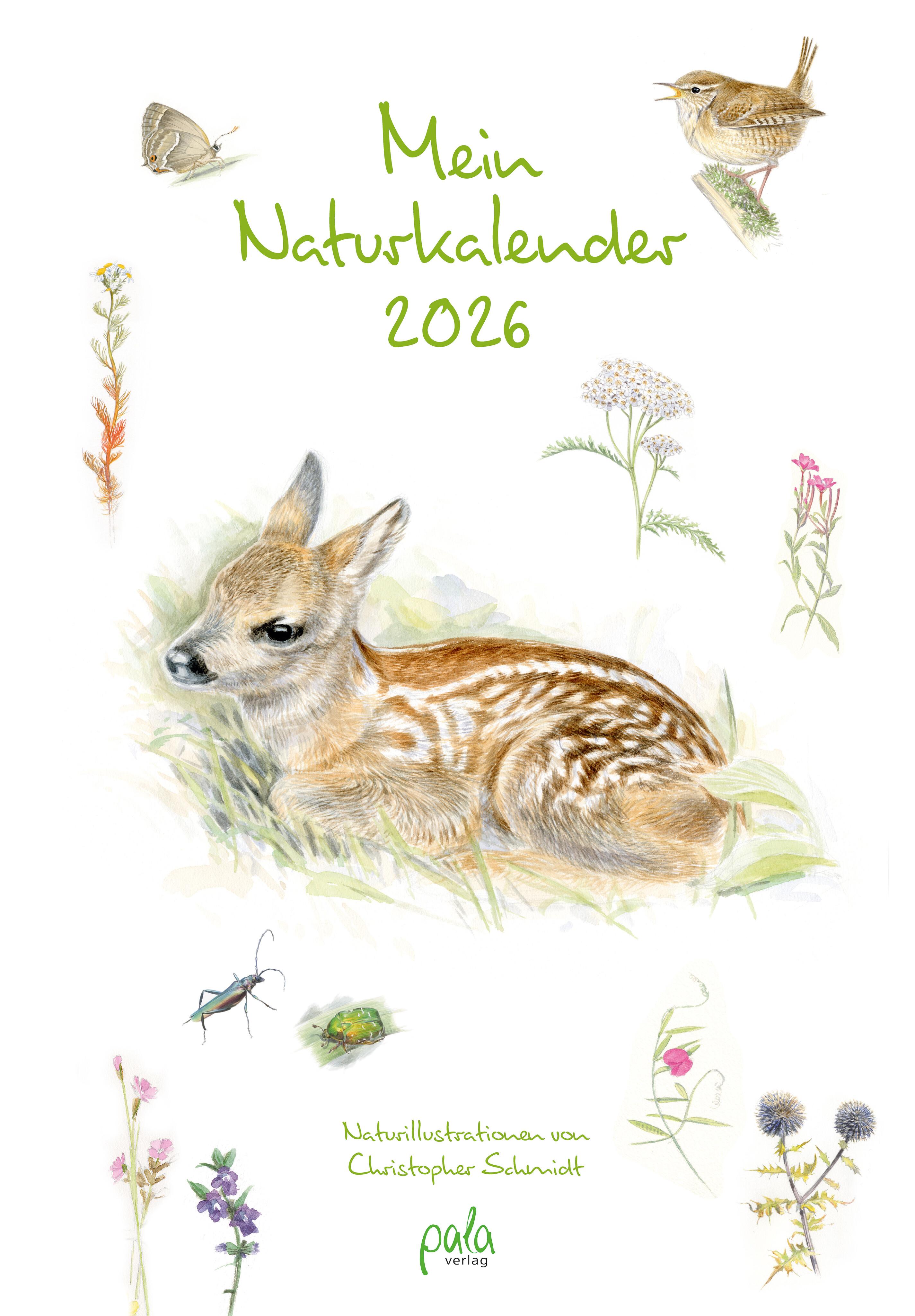 Vorderes Coverbild Mein Naturkalender 2026