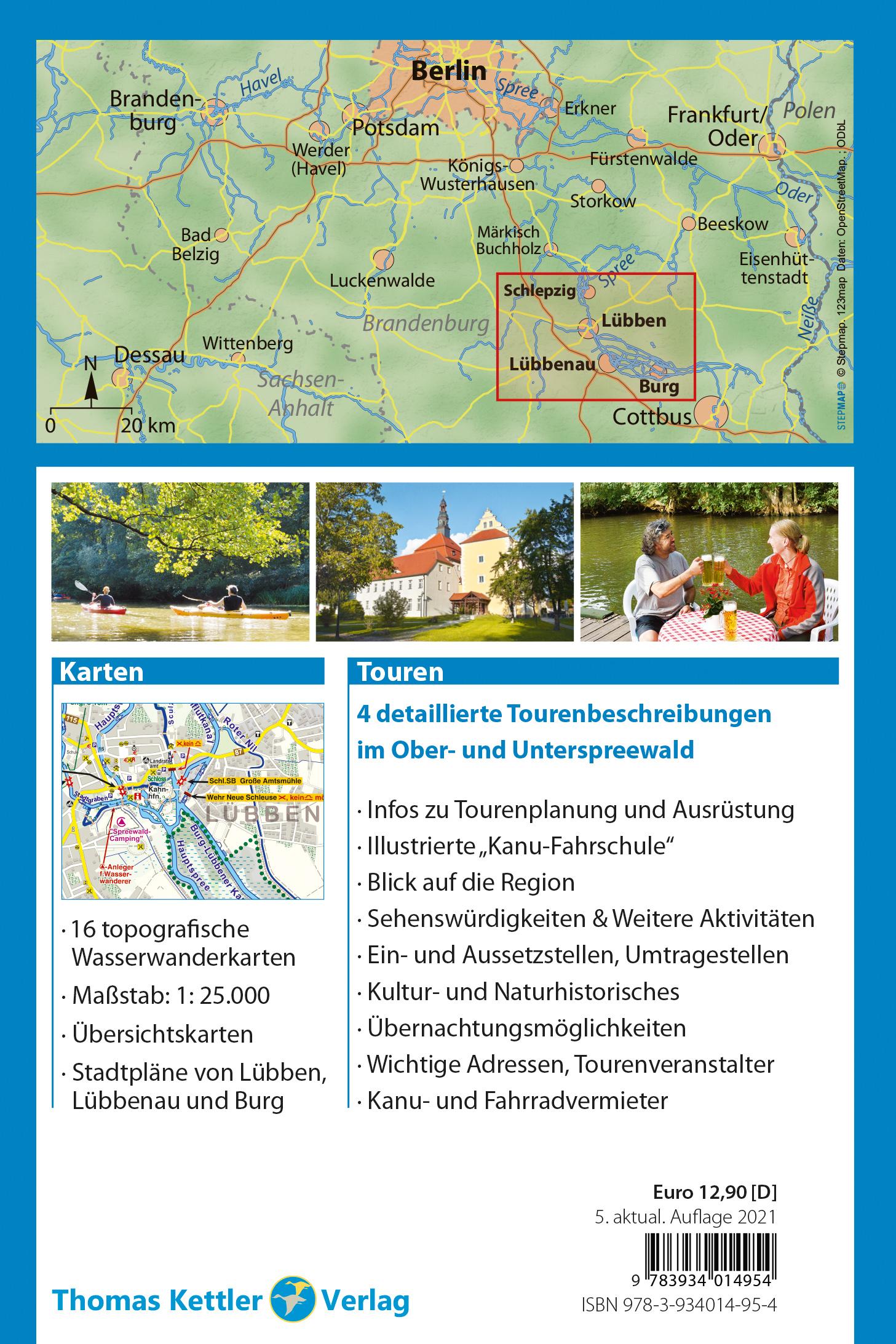 Rückseitencover Kanu Kompakt Spreewald