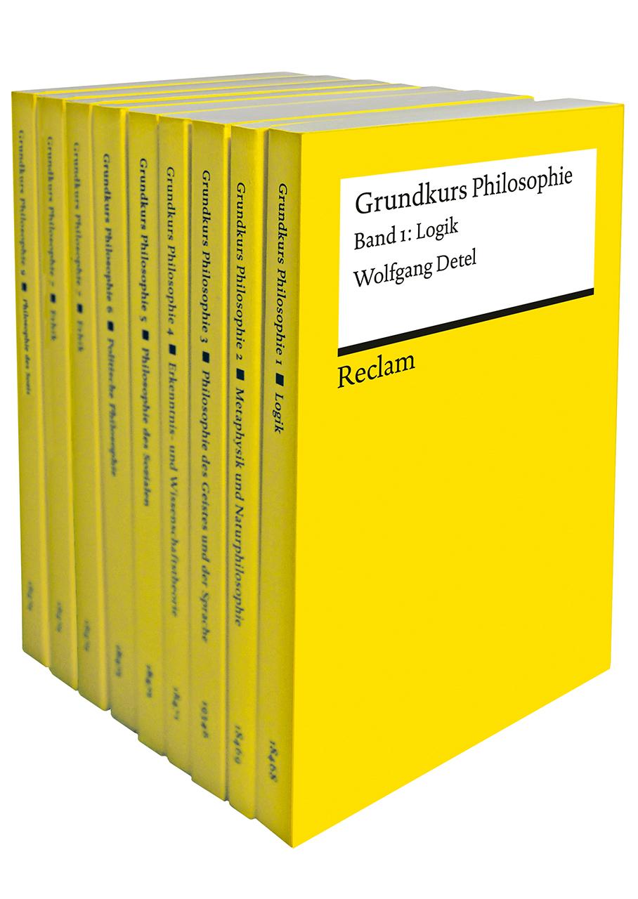 Vorderes Coverbild Grundkurs Philosophie. Neun Bände eingeschweißt